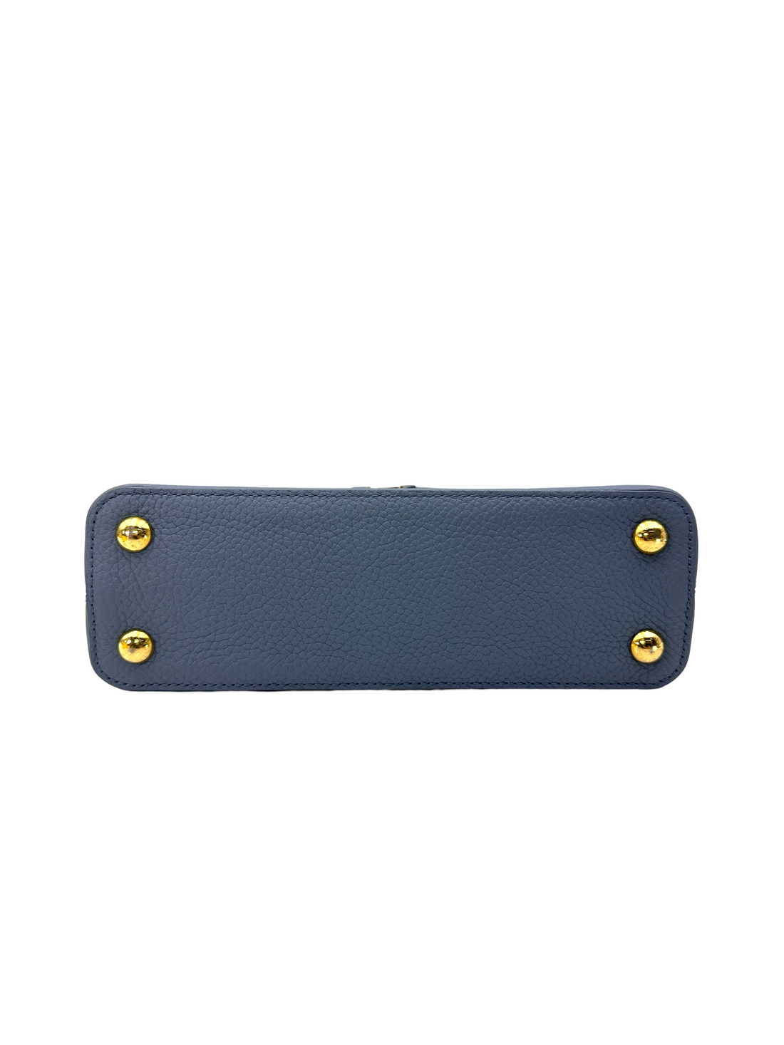 Louis Vuitton Capucines BB Blue Taurillon Leather Ruched Chouchou Handle Bag LV3374