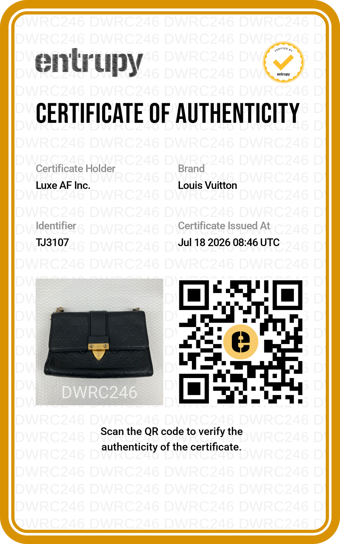 Louis Vuitton Saint Sulpice MM Black Monogram Empreinte Leather Shoulder Bag LV3375