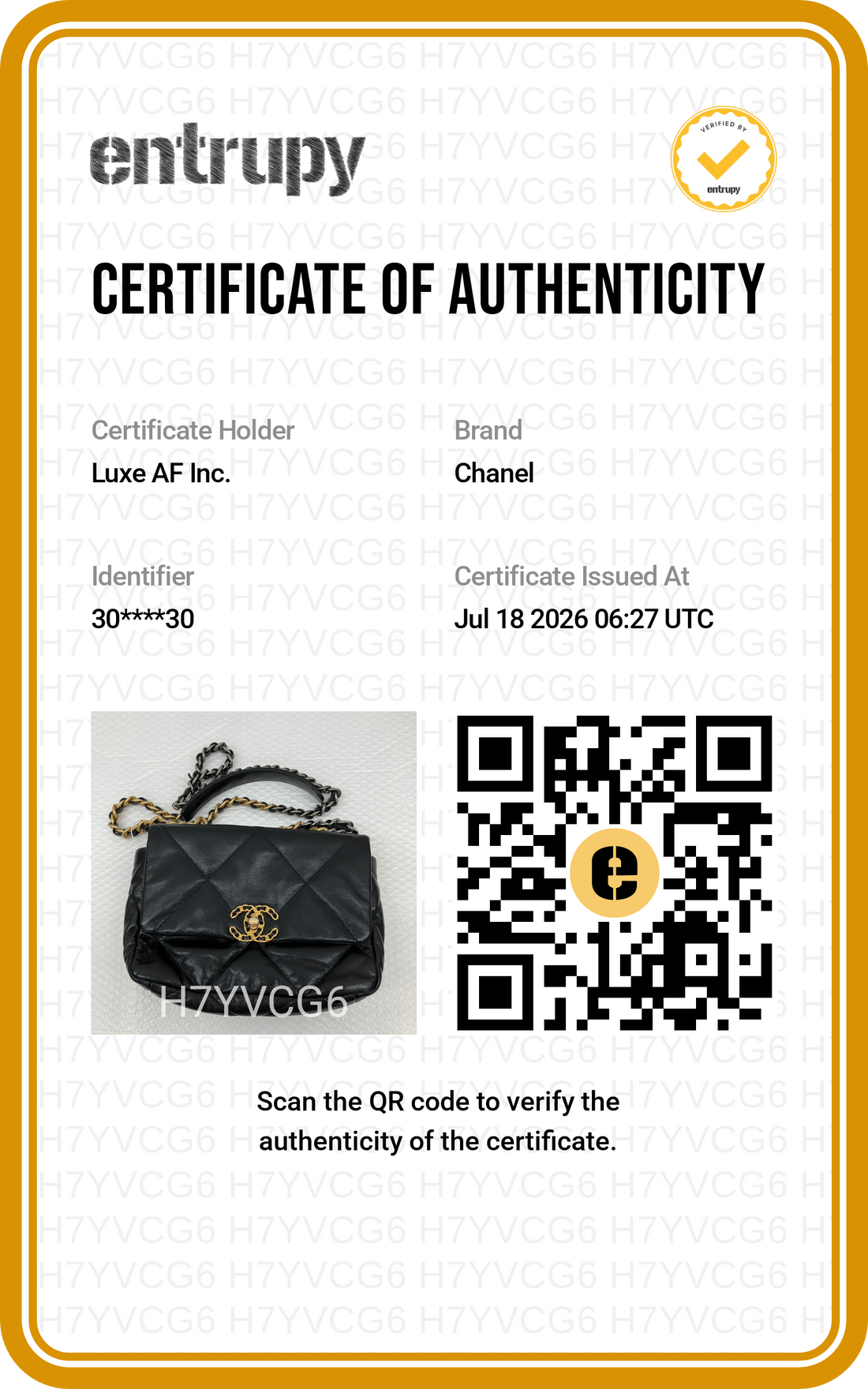 Chanel 19Bag Black Quilted Leather Shoulder Bag(30***30) CC2600