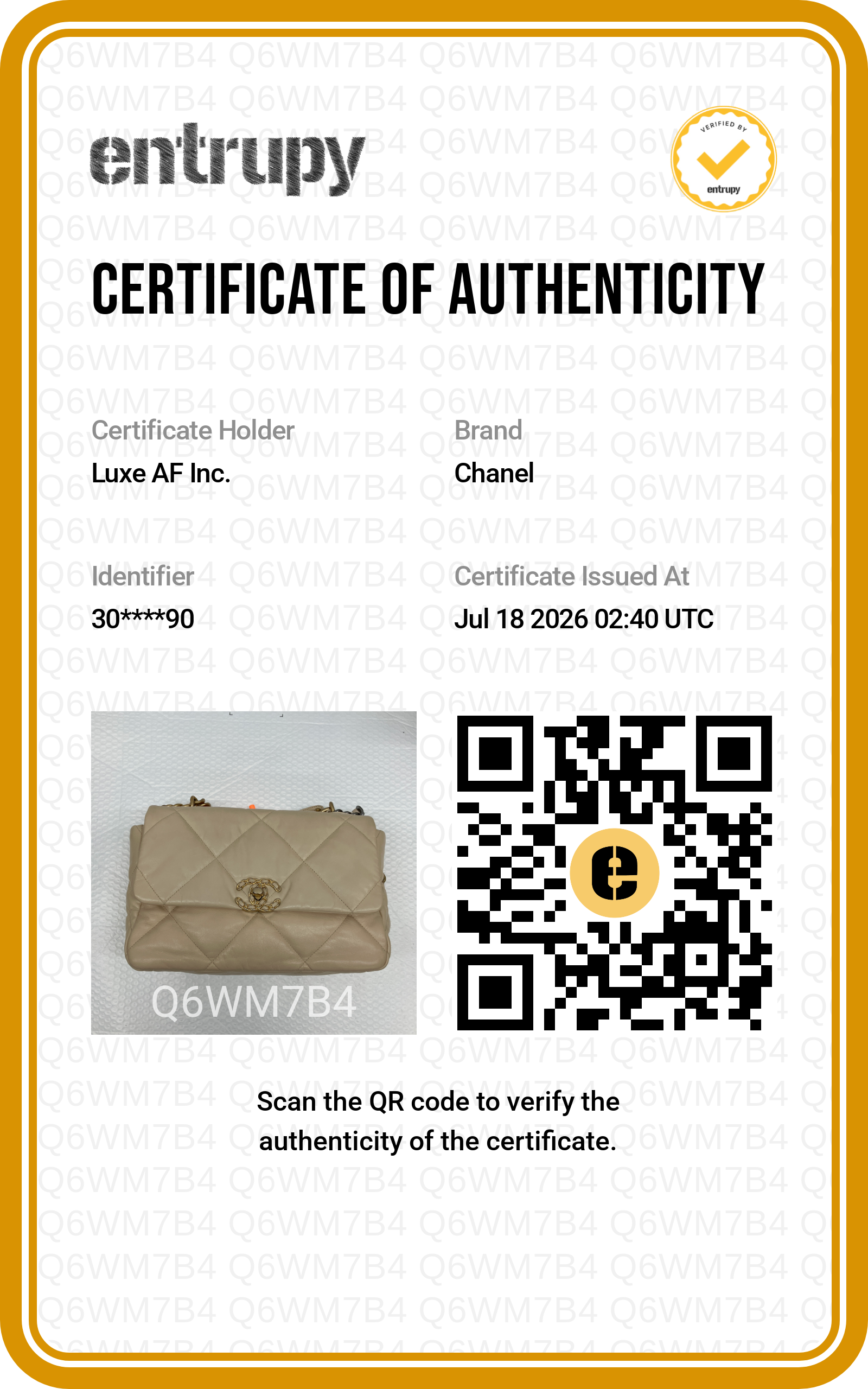 Chanel 19Bag Beige Quilted Leather Medium Size Shoulder Bag(30***90) CC2599
