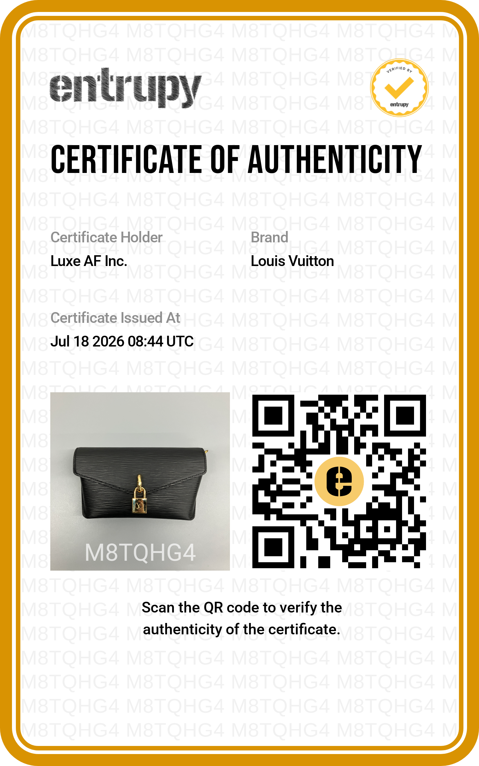 Louis Vuitton Padlock On Strap Black Epi Leather Handle Bag LV3376