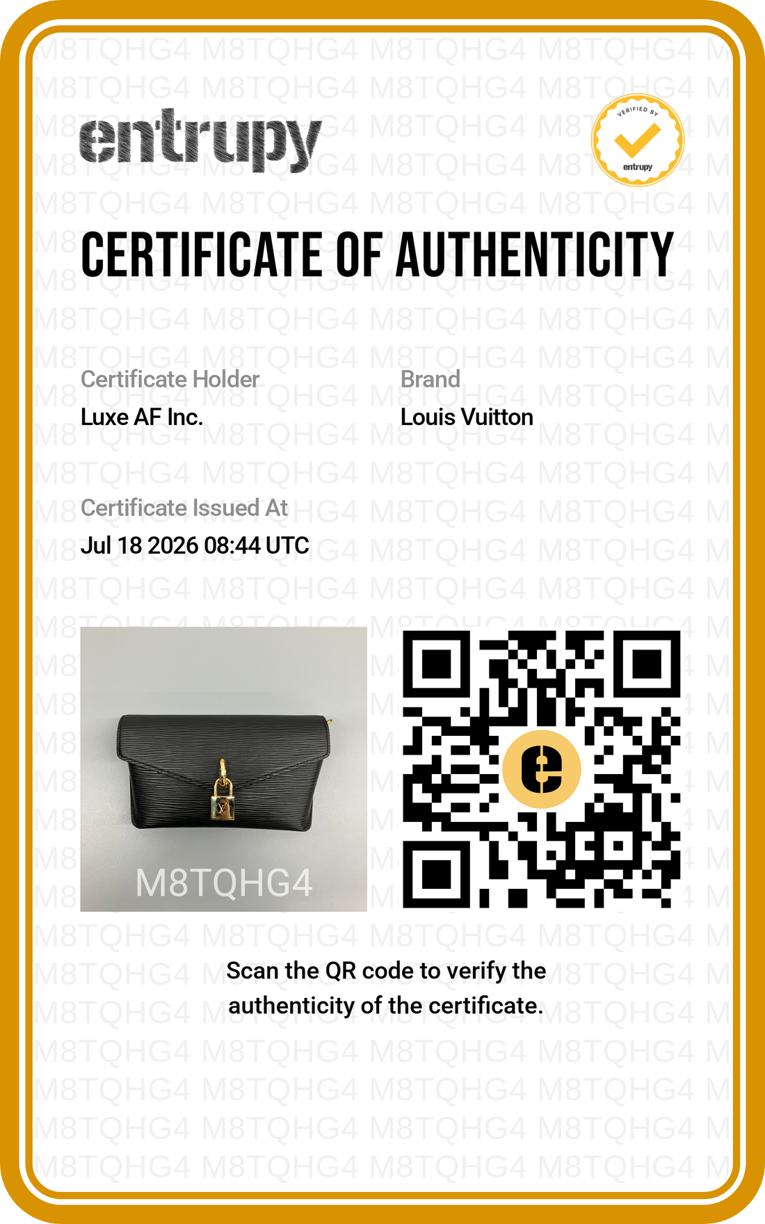 Louis Vuitton Padlock On Strap Black Epi Leather Handle Bag LV3376