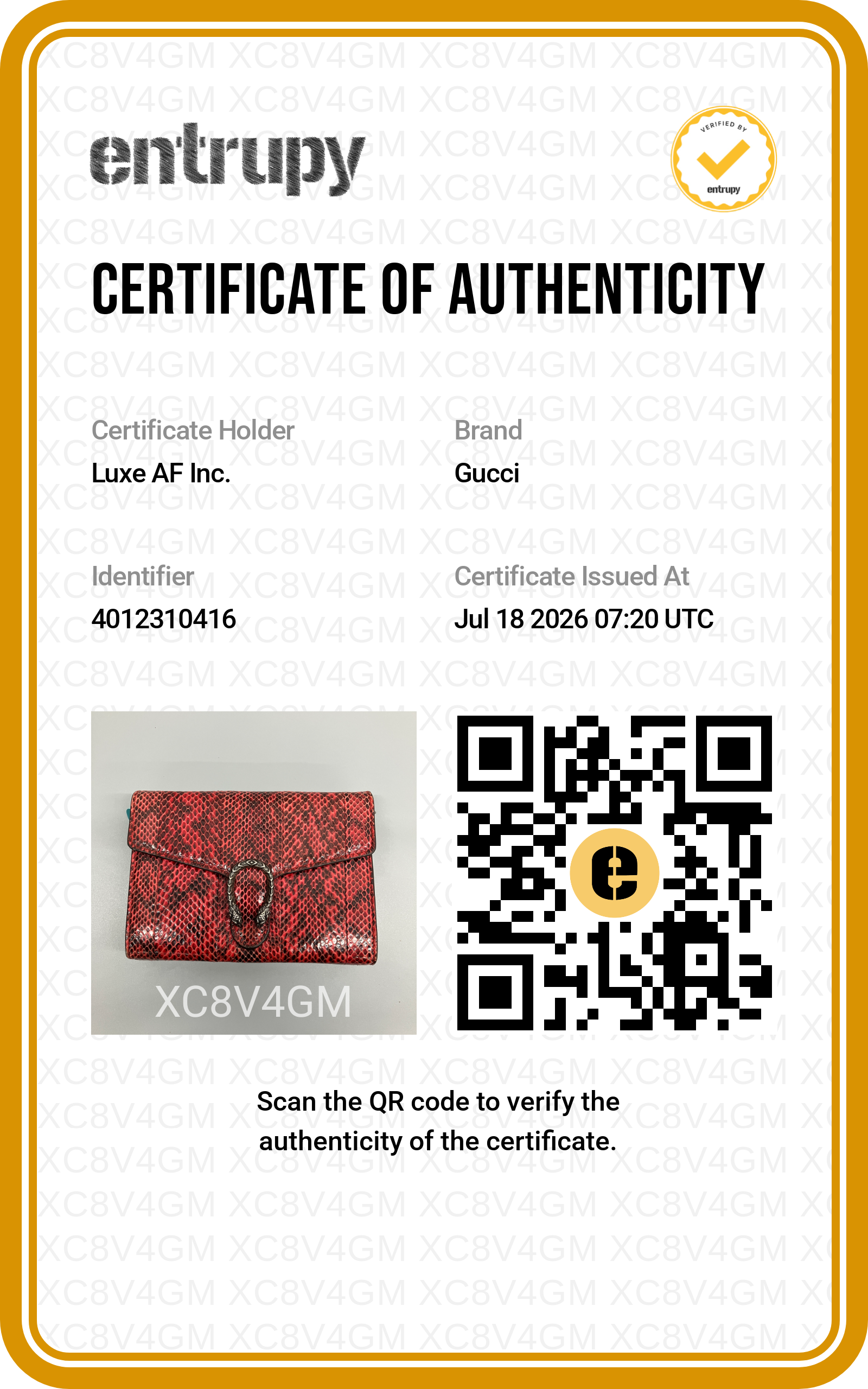 Gucci Dionysus Red Python Leather Mini Shoulder Bag GG1390
