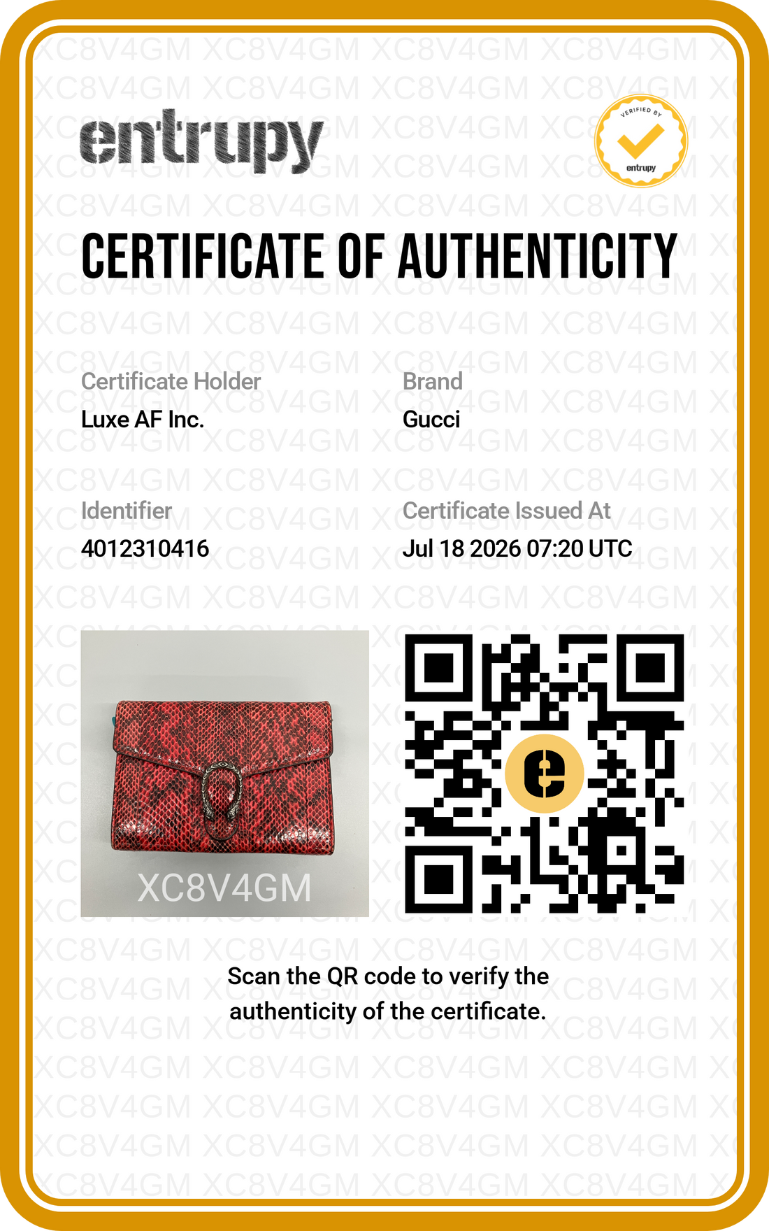 Gucci Dionysus Red Python Leather Mini Shoulder Bag GG1390