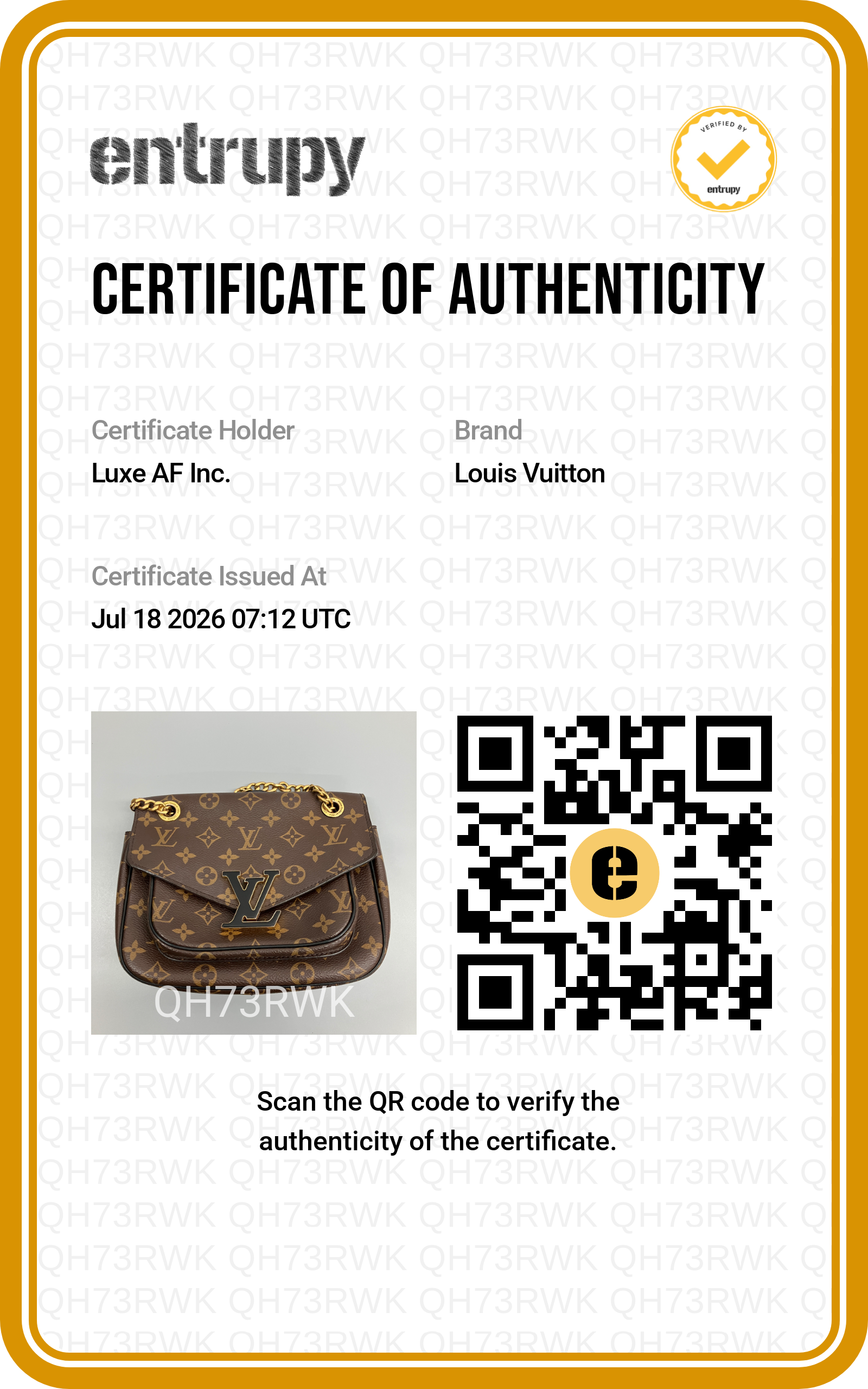 Louis Vuitton Passy Monogram Canvas Chain Shoulder Bag LV3370
