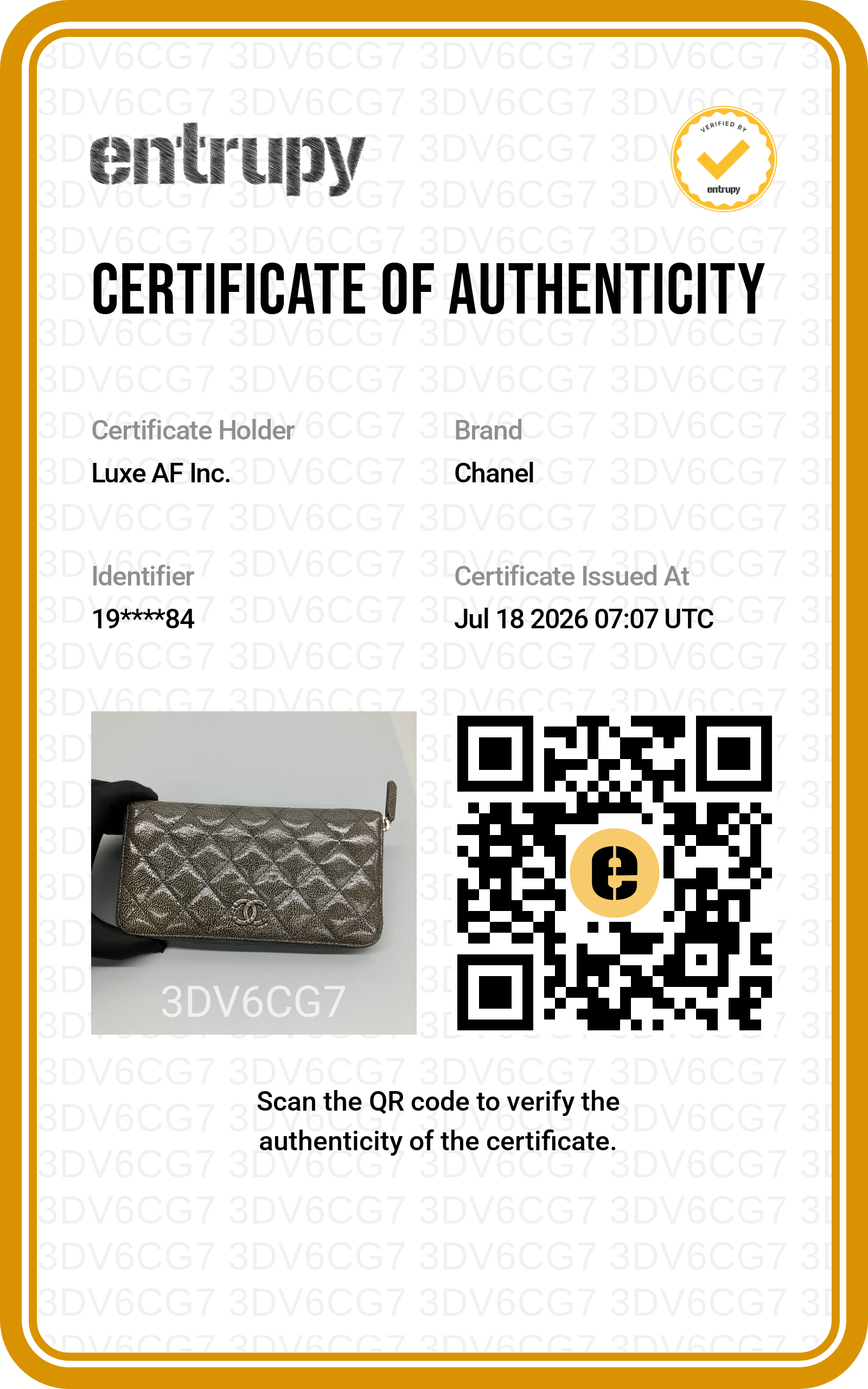 Chanel Grey Quilted Leather Long Wallet(19***84) CC2596