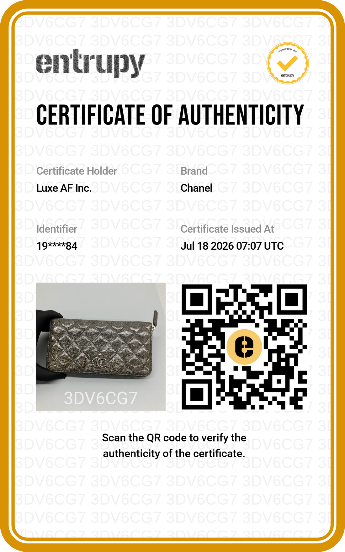 Chanel Grey Quilted Leather Long Wallet(19***84) CC2596