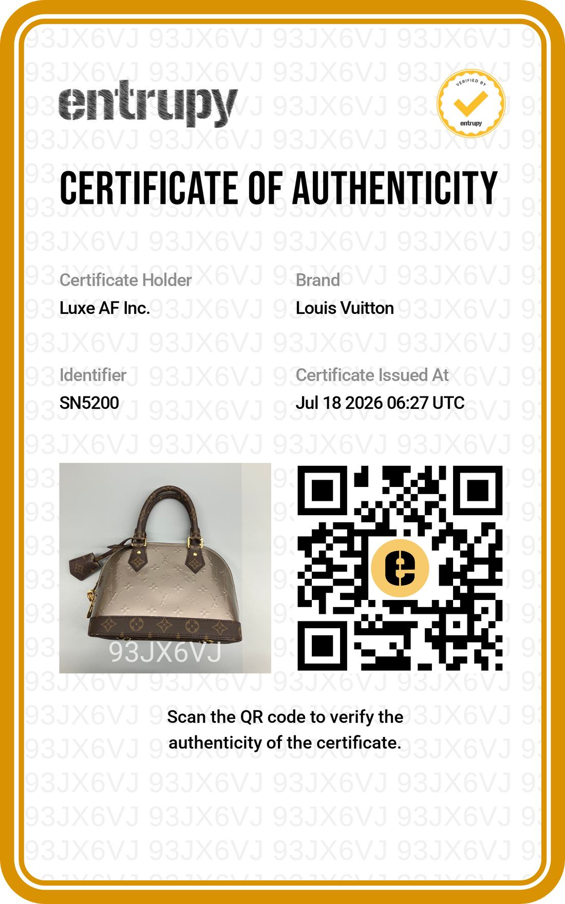 Louis Vuitton Alma BB Silver Monogram Patent Leather Handle Bag IRIS278