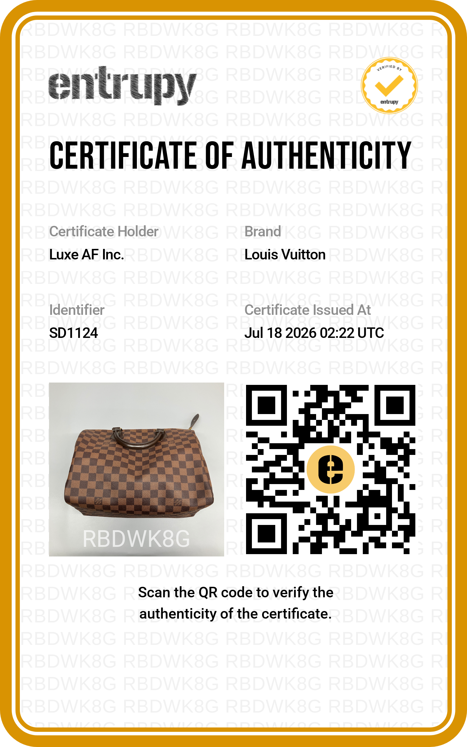 Louis Vuitton Speedy30 Damier Ebene Handle Bag LV3369