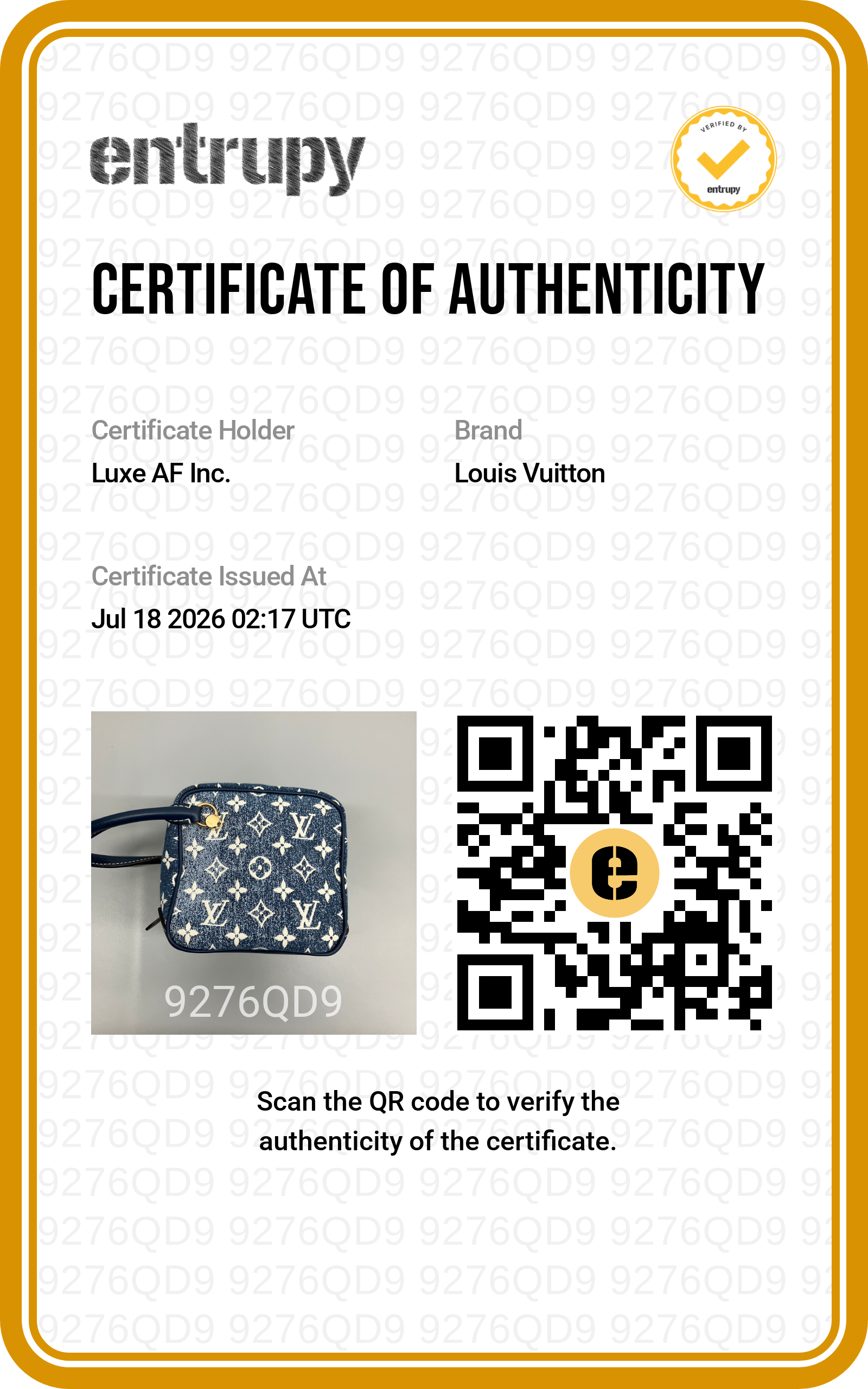 Louis Vuitton Monogram Denim Jacquard Square Bag LV3372