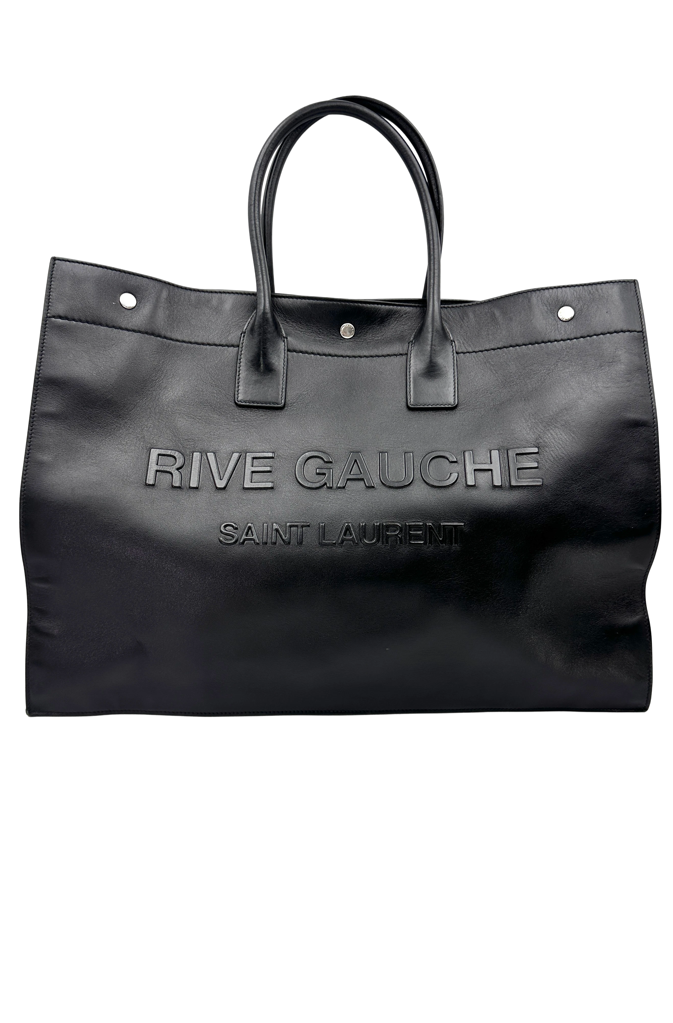 Saint Laurent Rive Gauche Smooth Leather Tote Handle Bag SL310