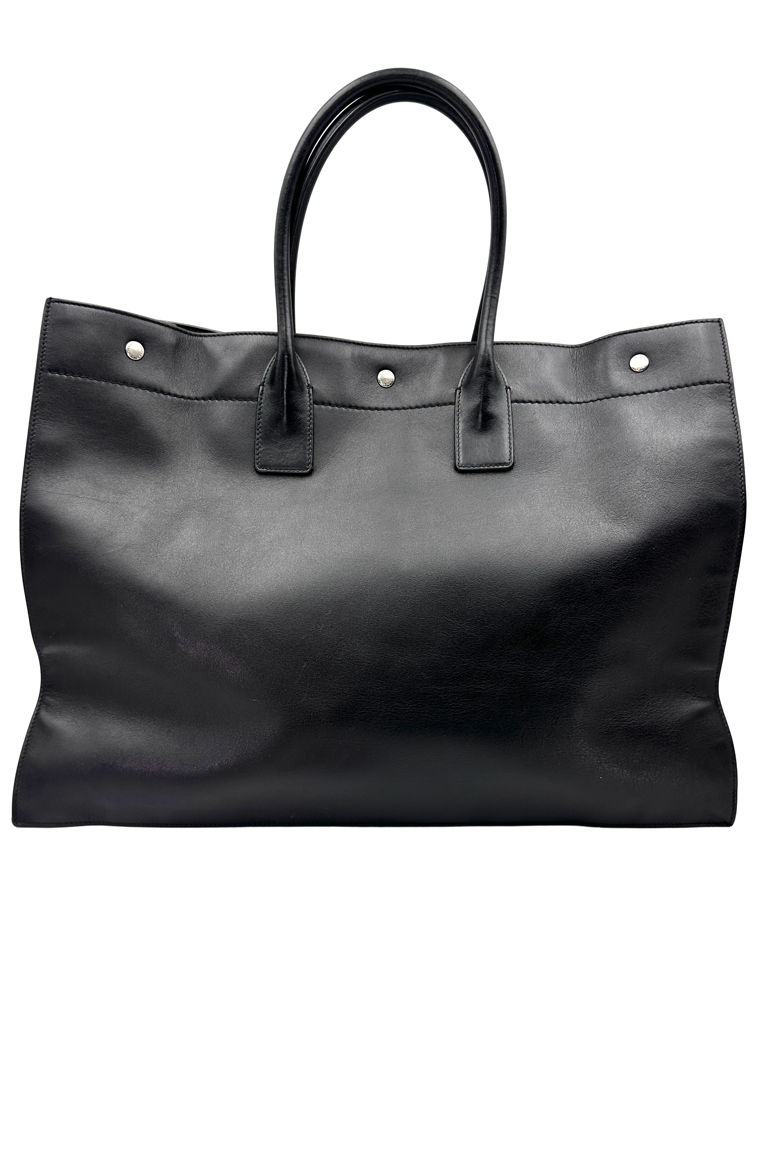 Saint Laurent Rive Gauche Smooth Leather Tote Handle Bag SL310