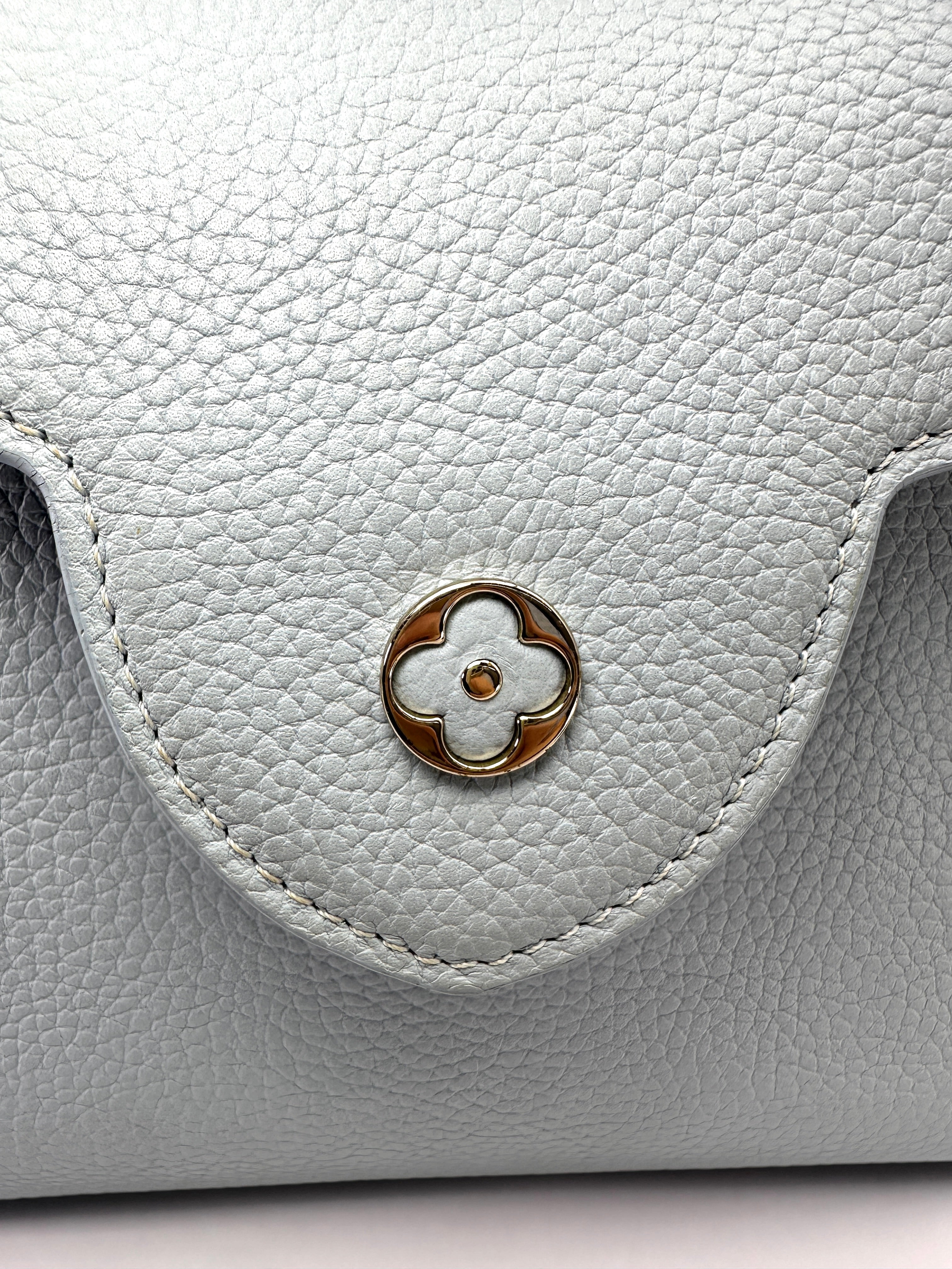 Louis Vuitton Capucines Blue Taurillon Leather Handle Bag LV3382