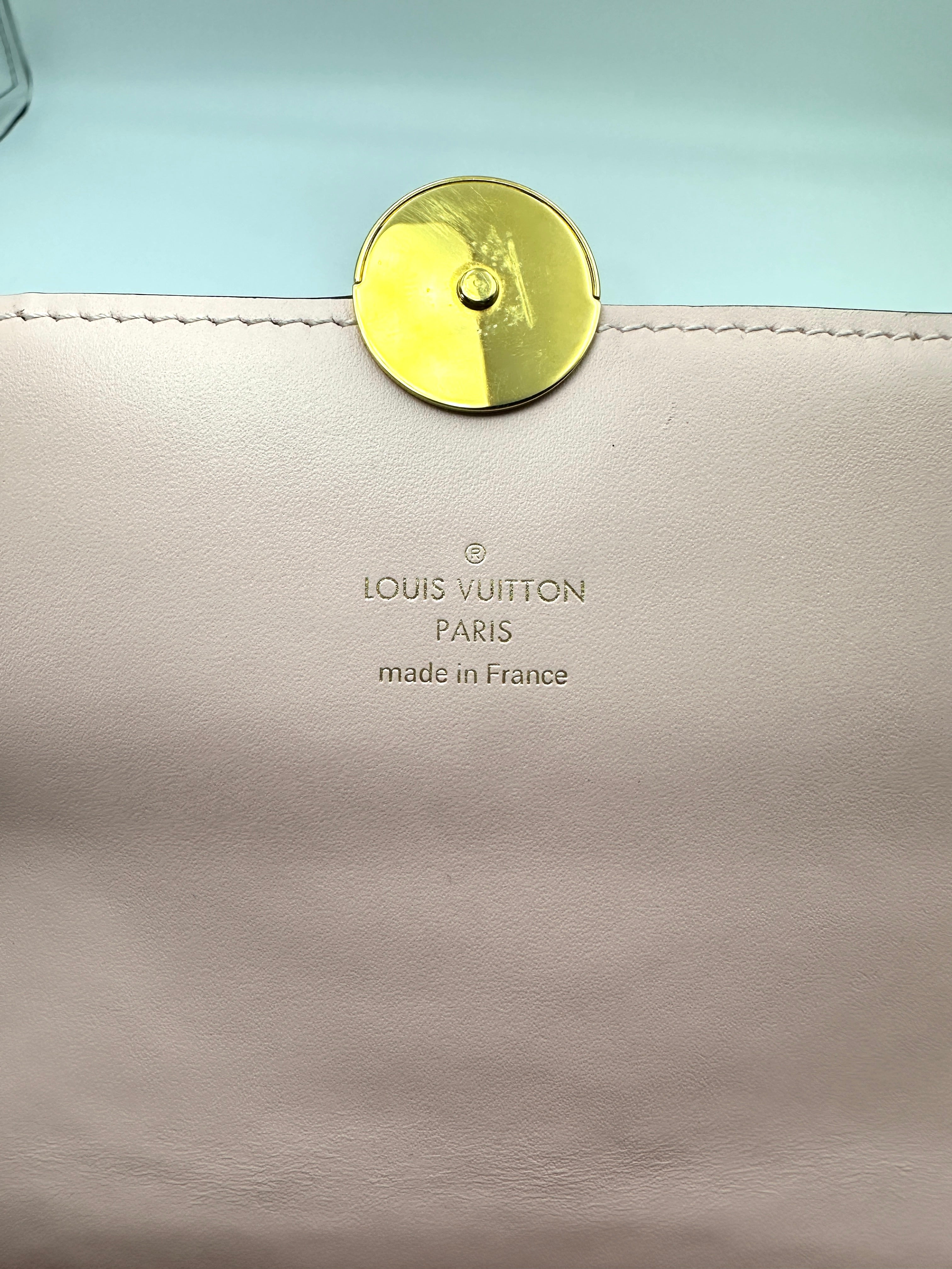 Louis Vuitton Flore Monogram Canvas & Pink Leather Wallet On Chain LV3383