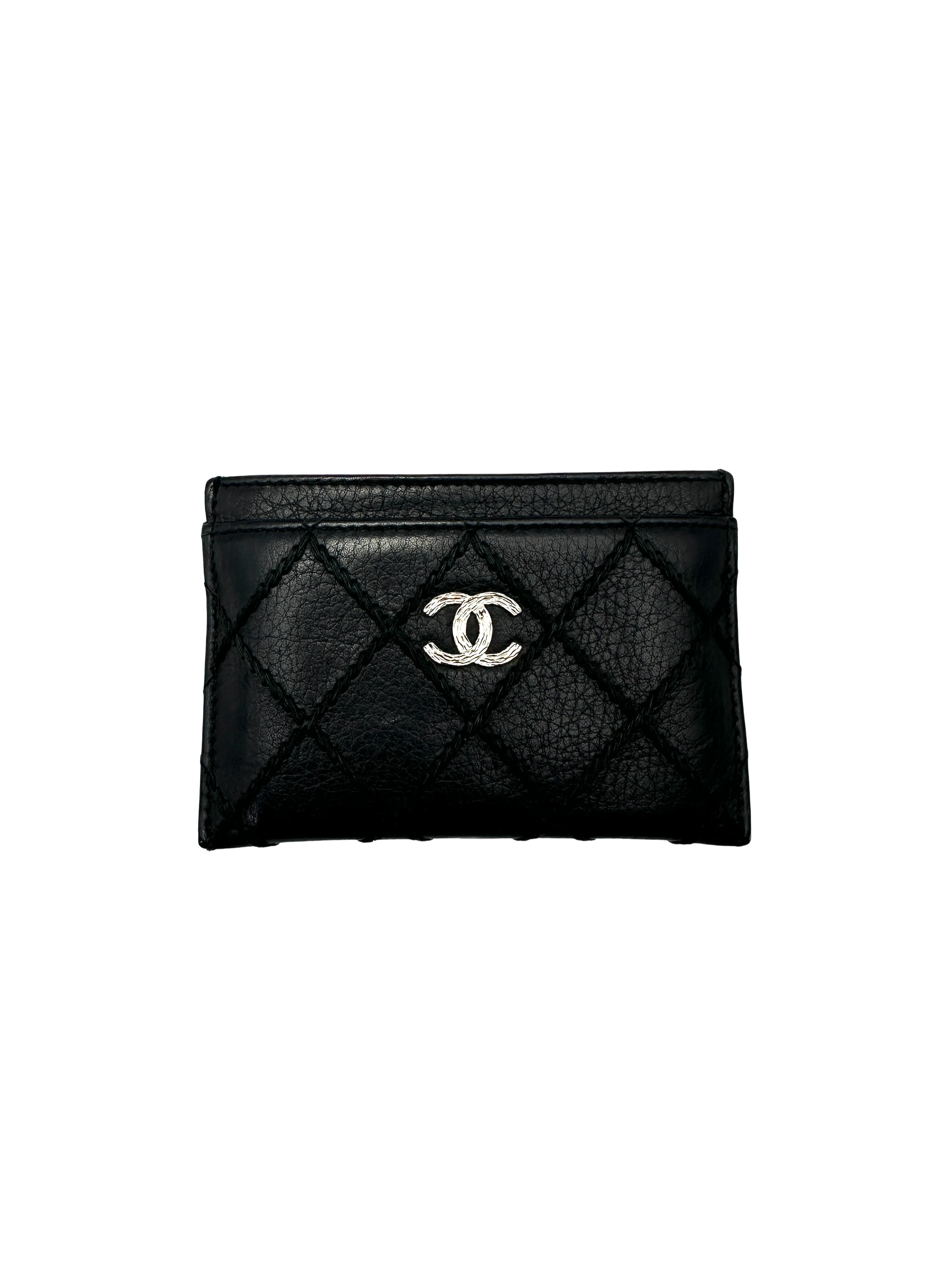 Chanel Black Quilted Leather Wallet(19***35) CC2603