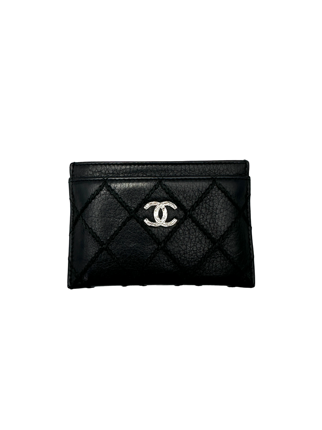 Chanel Black Quilted Leather Wallet(19***35) CC2603