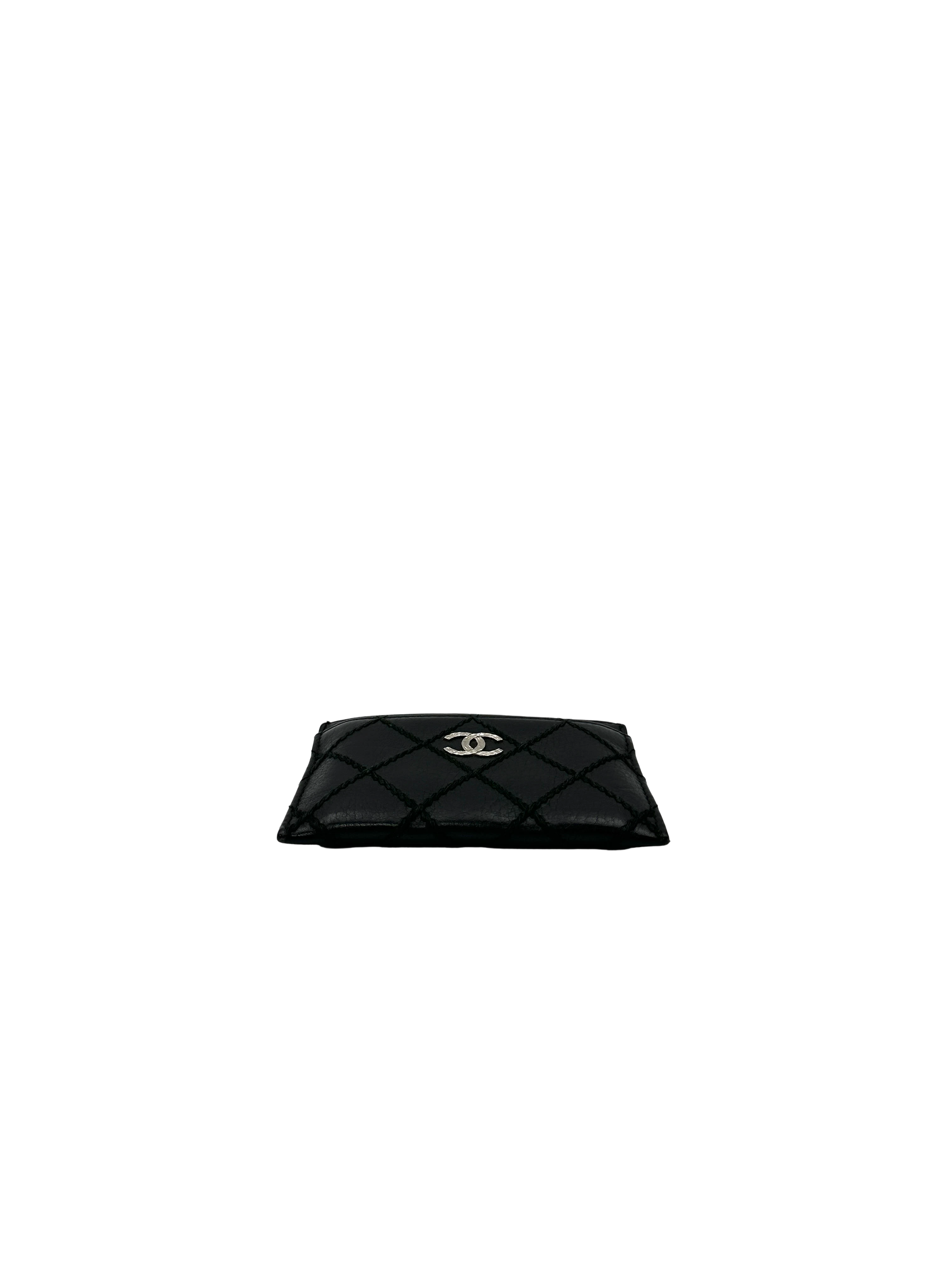 Chanel Black Quilted Leather Wallet(19***35) CC2603