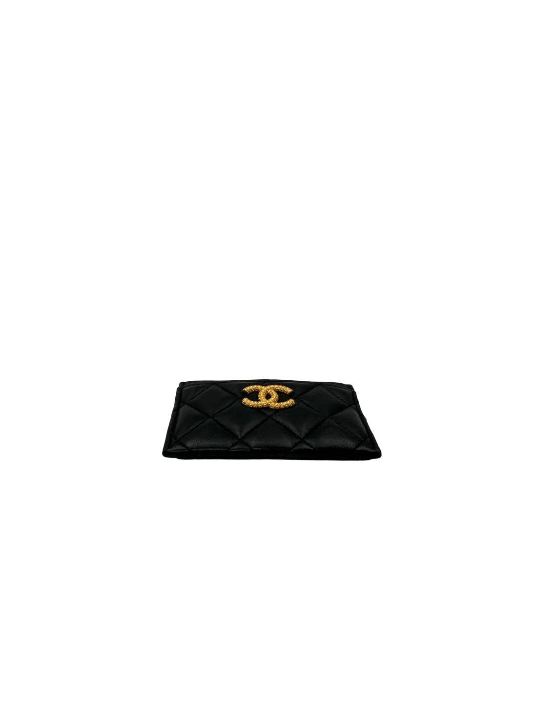 Chanel Black Quilted Leather Wallet(HA***L4) CC2604