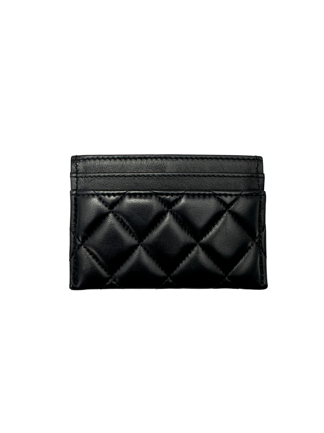 Chanel Black Quilted Leather Wallet(HA***L4) CC2604