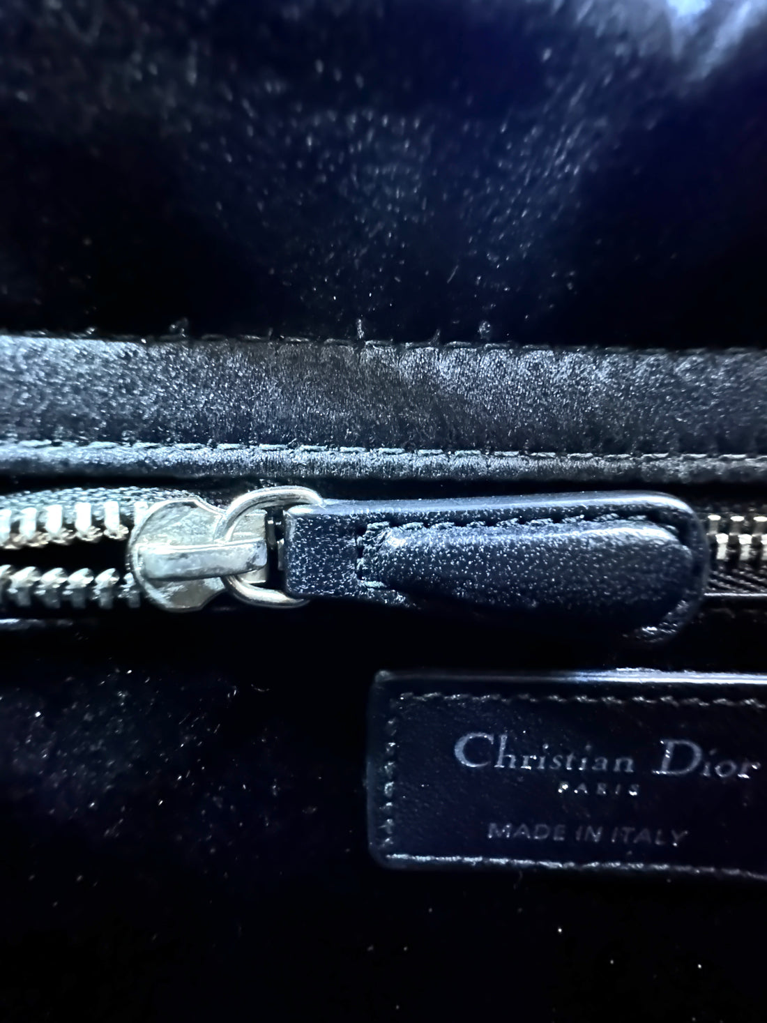 Christian Dior Lady Dior Black Cannage Leather Handle Bag DR951