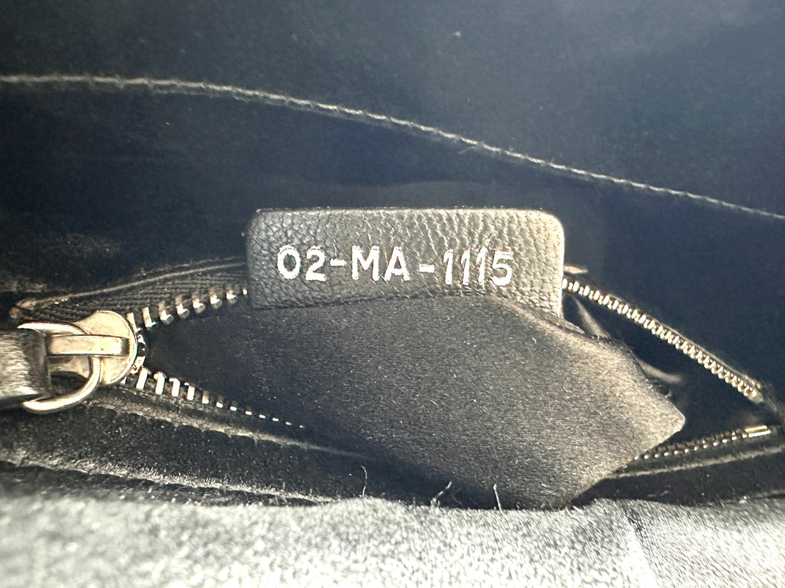 Christian Dior Lady Dior Black Cannage Leather Handle Bag DR951