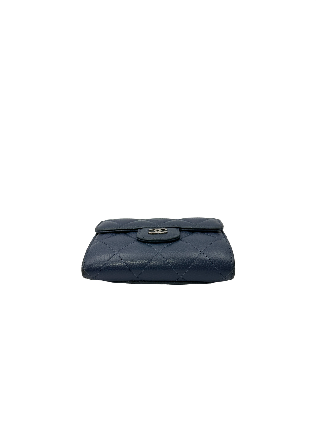 Chanel Navy Quilted Leather Wallet(19***81) CC2606