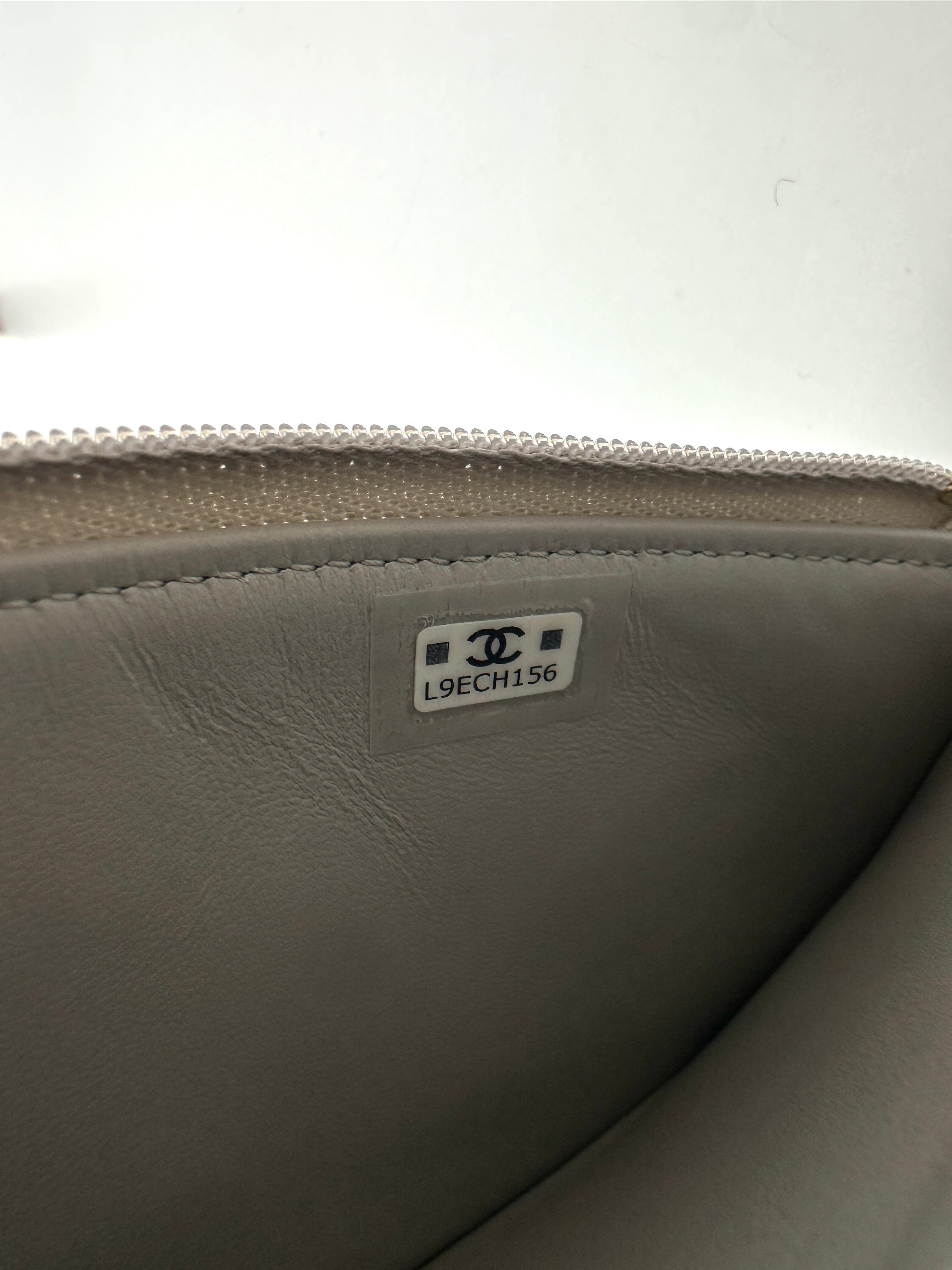 Chanel 24K Grey Quilted Leather Top Handle Shoulder Bag(L9***56) CC2608