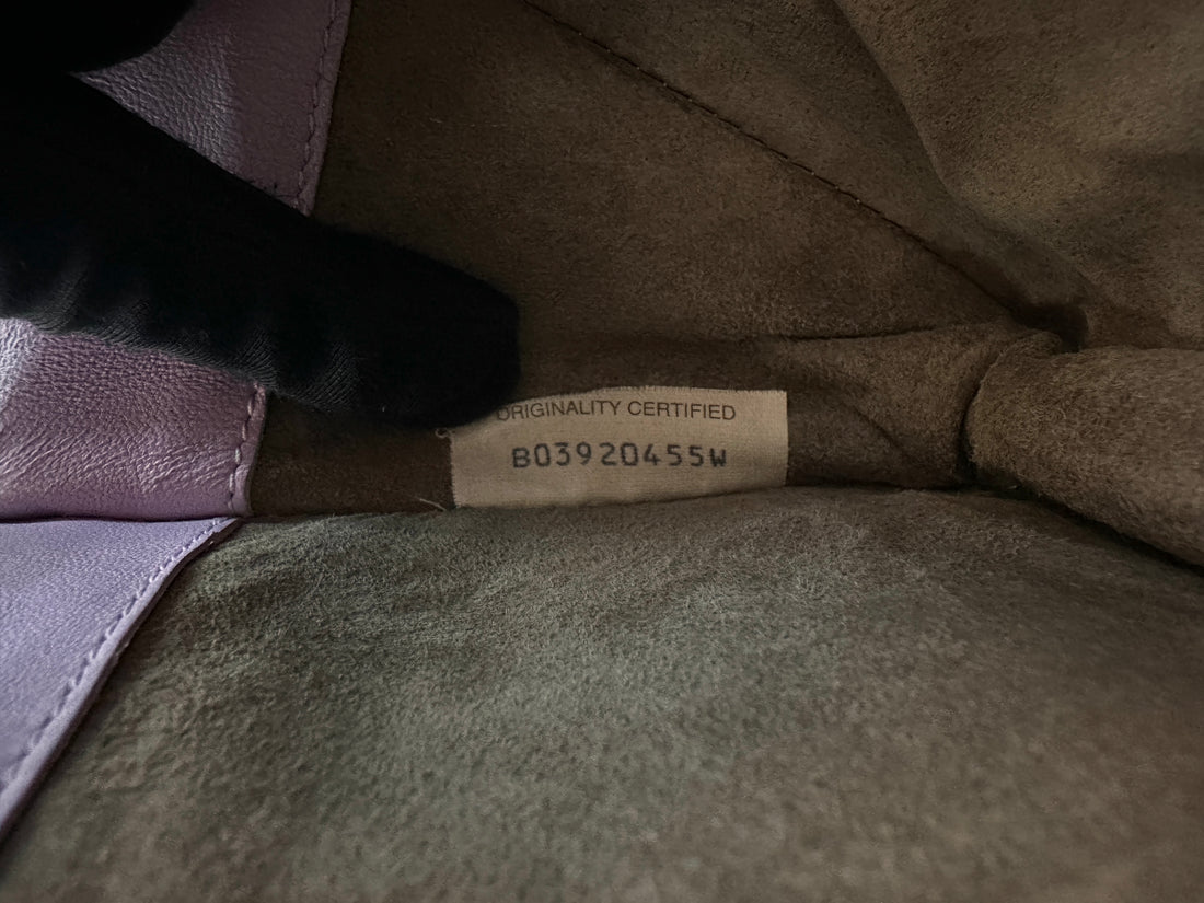 Bottega Veneta Olimpia Purple Intrecciato Shoulder Bag BV150