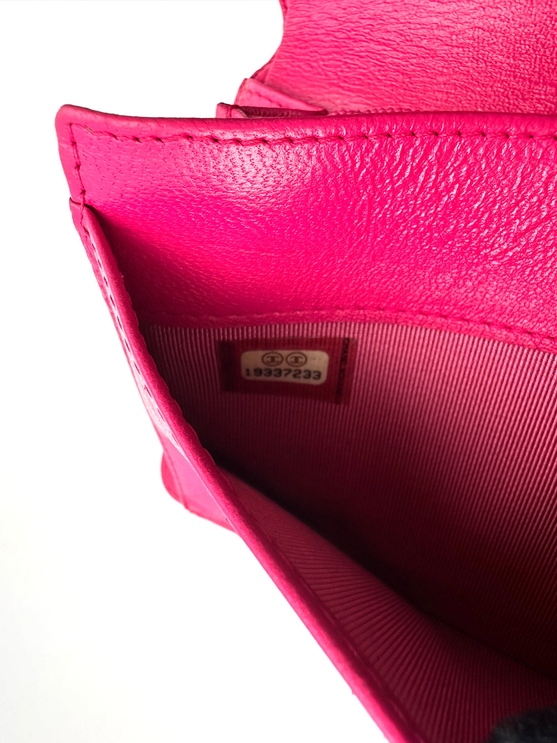 Chanel Pink Quilted Leather Long Wallet(19***33) CC2607
