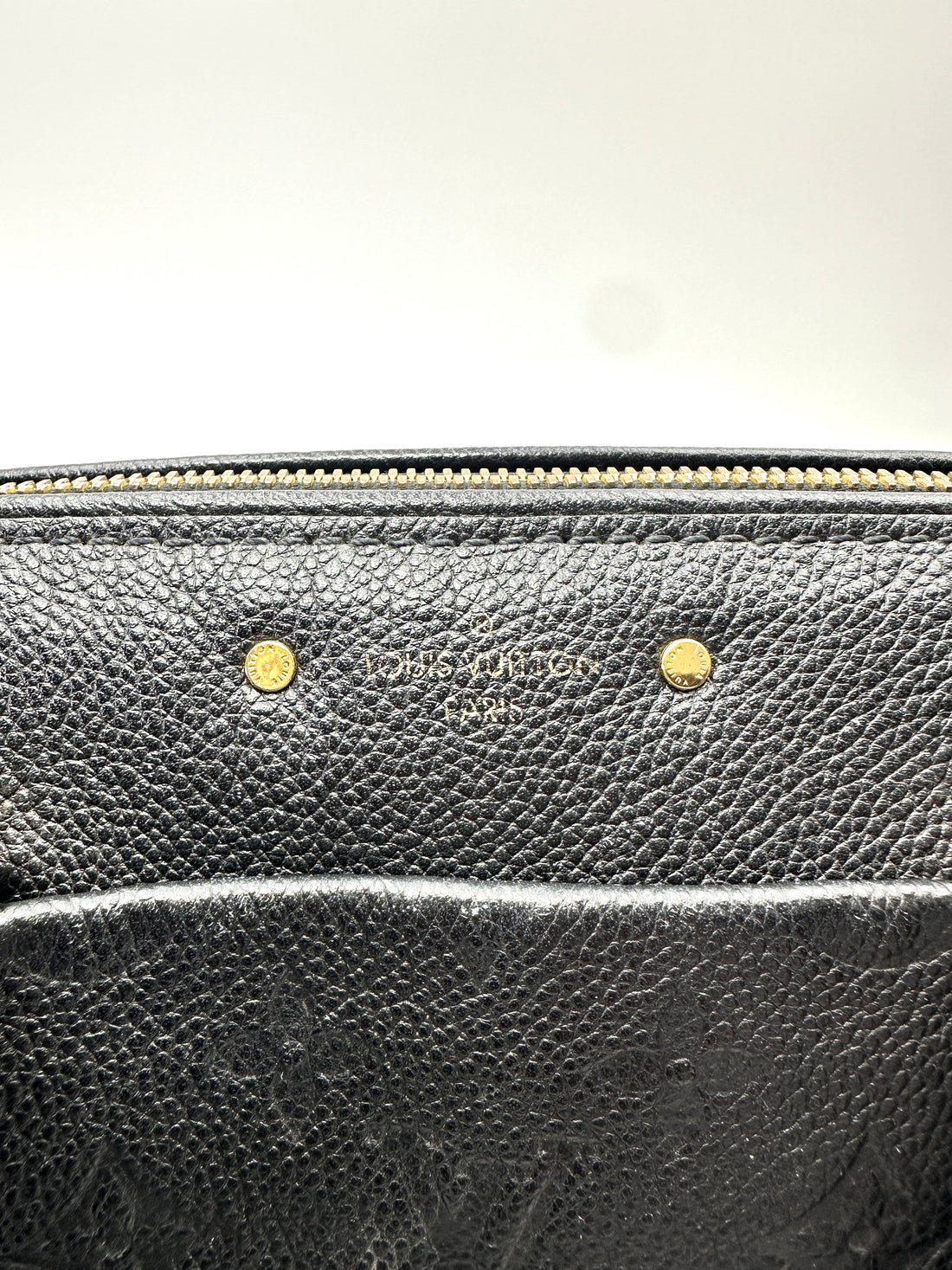 Louis Vuitton Speedy25 Black Monogram Empreinte Leather Handle Bag LV3391