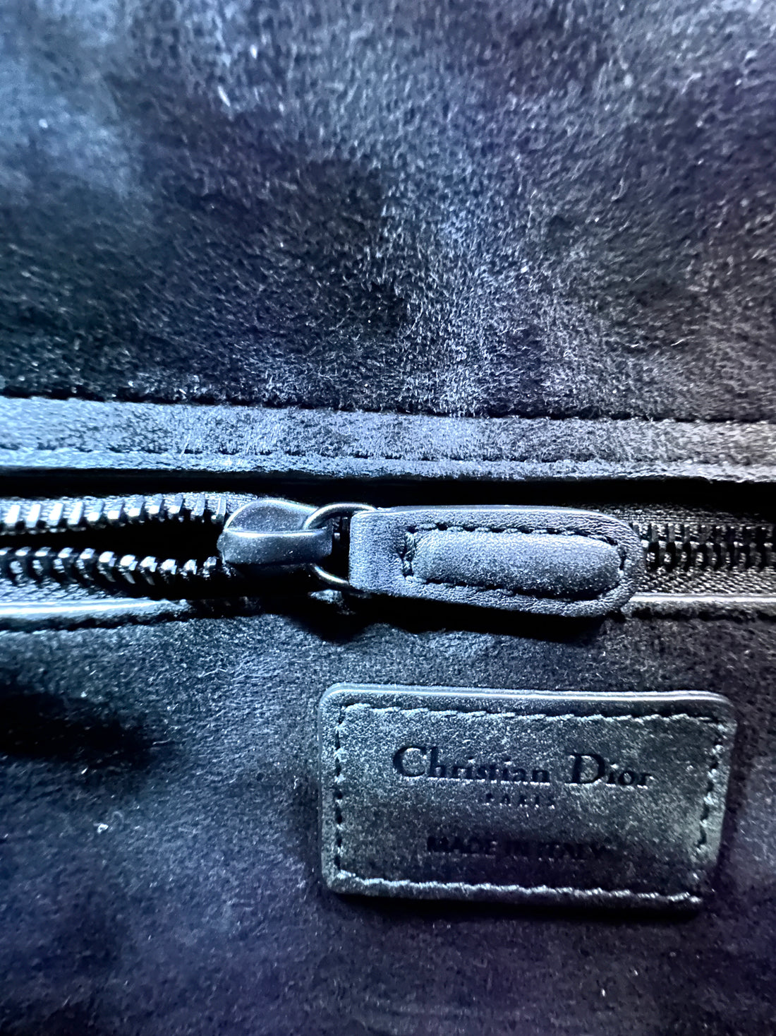 Christian Dior Lady Dior Black Cannage Ultra Matte Studded Leather Handle Bag DR952