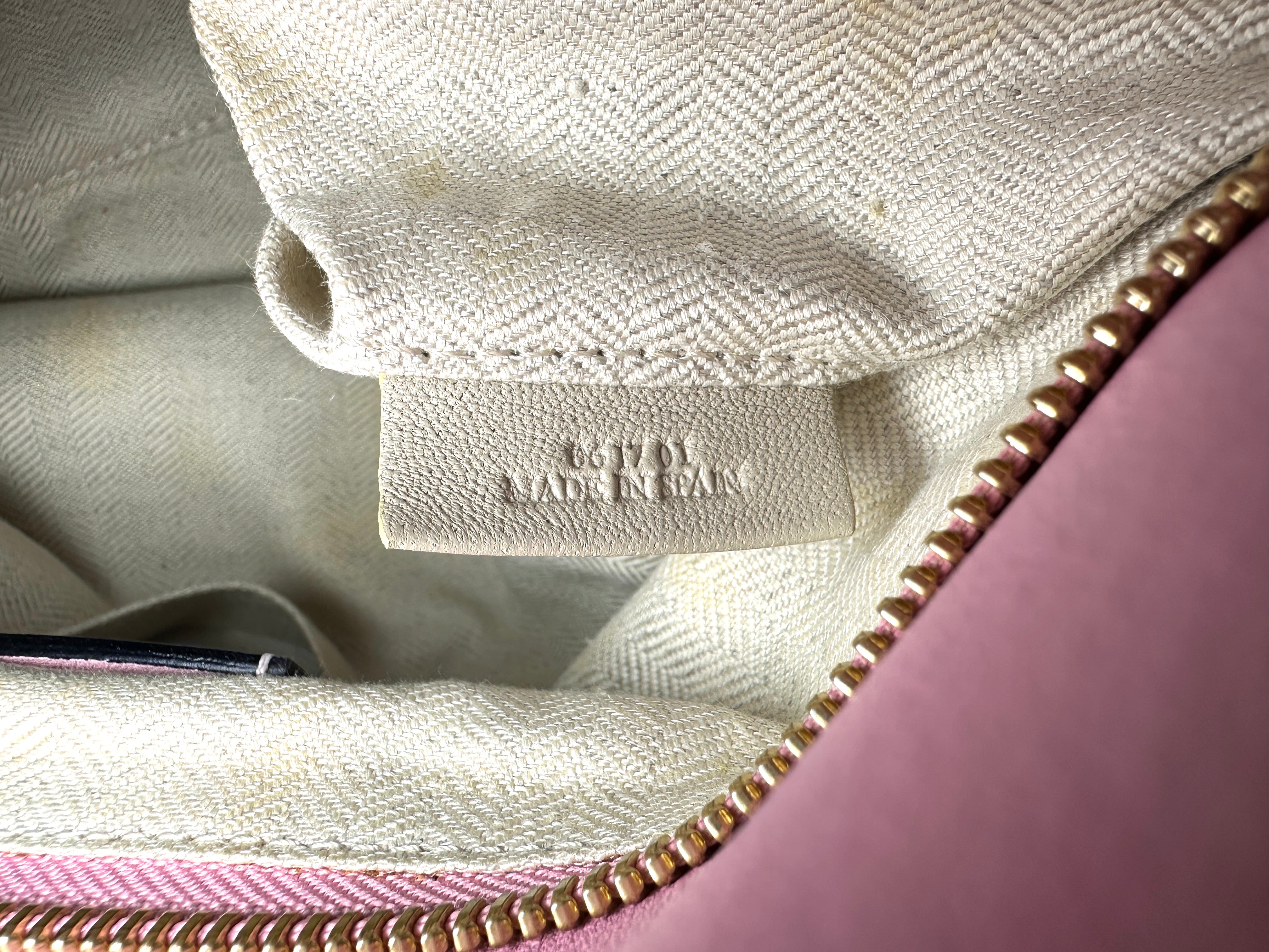 Loewe Puzzle Pink Leather Medium Size Shoulder Bag LW101