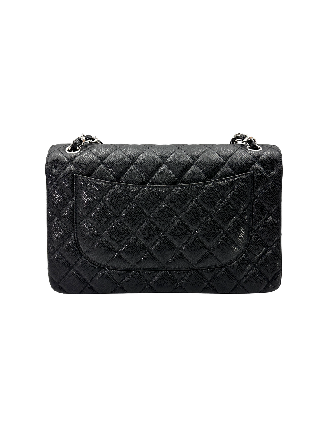 Chanel Classic Flap Black Quilted Leather Shoulder Bag With Silver Buckle(16***97) CC2609