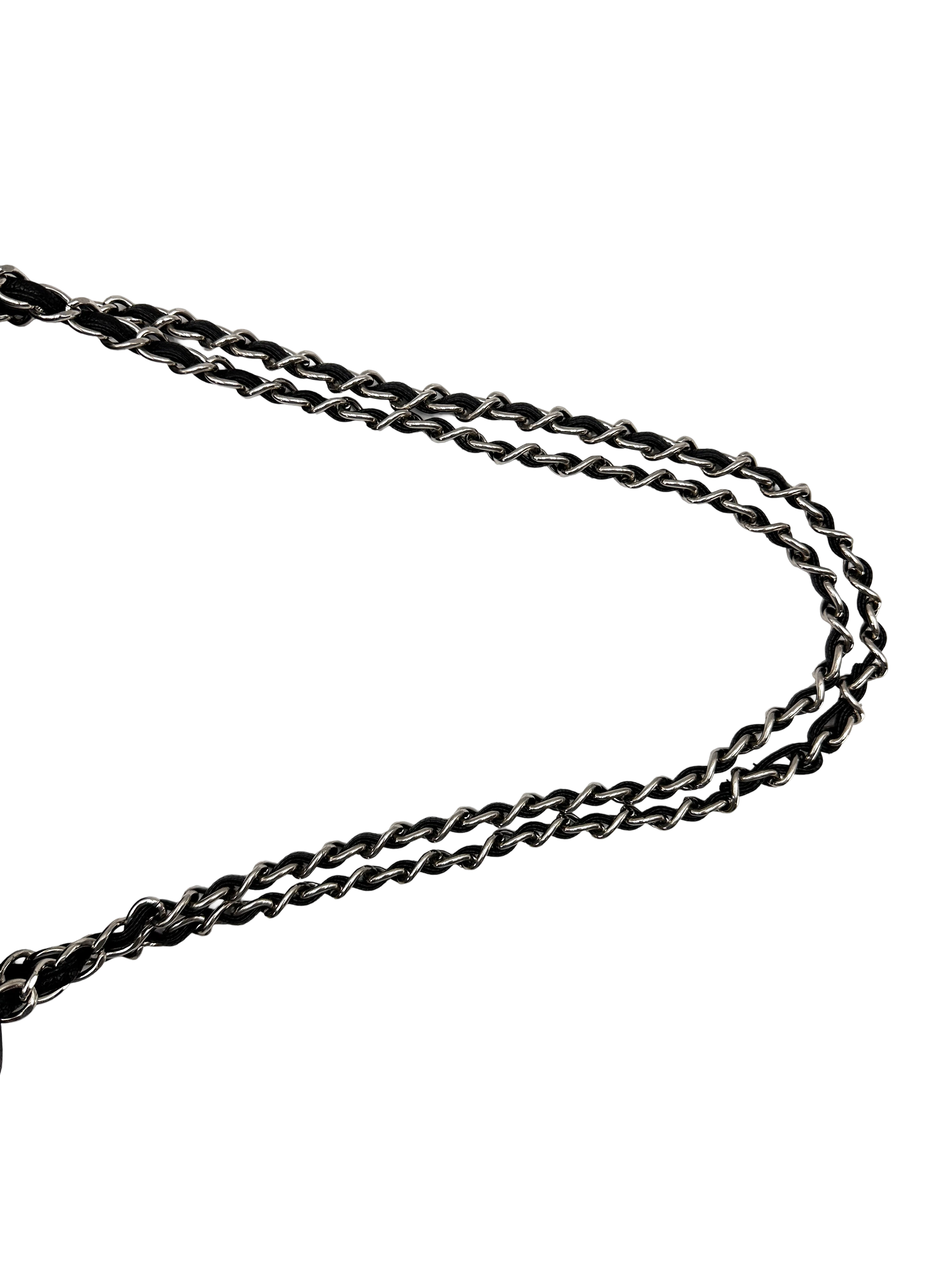 Chanel Classic Flap Black Quilted Leather Shoulder Bag With Silver Buckle(16***97) CC2609