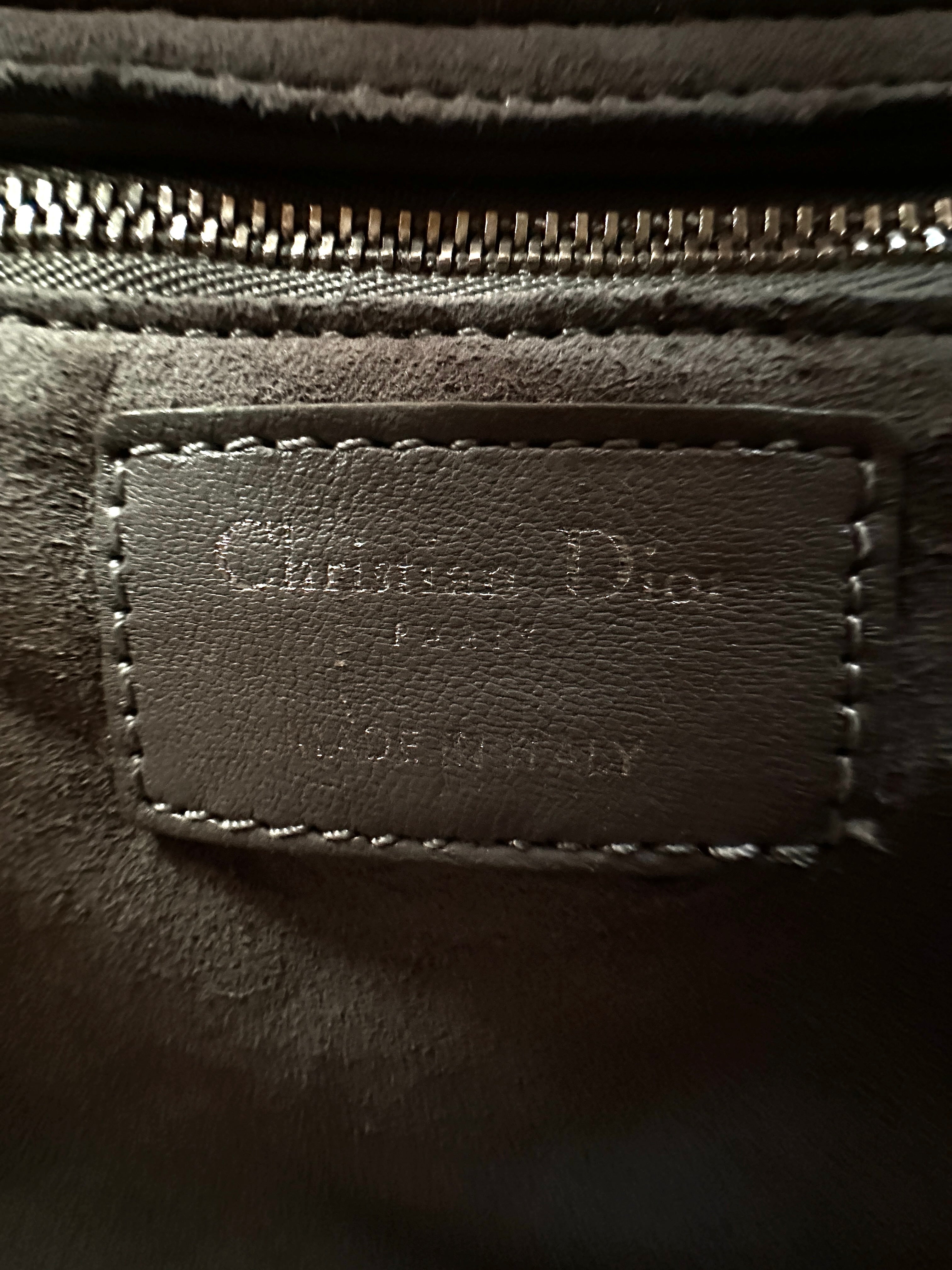 Christian Dior Lady Dior Grey Cannage Leather Handle Bag DR954