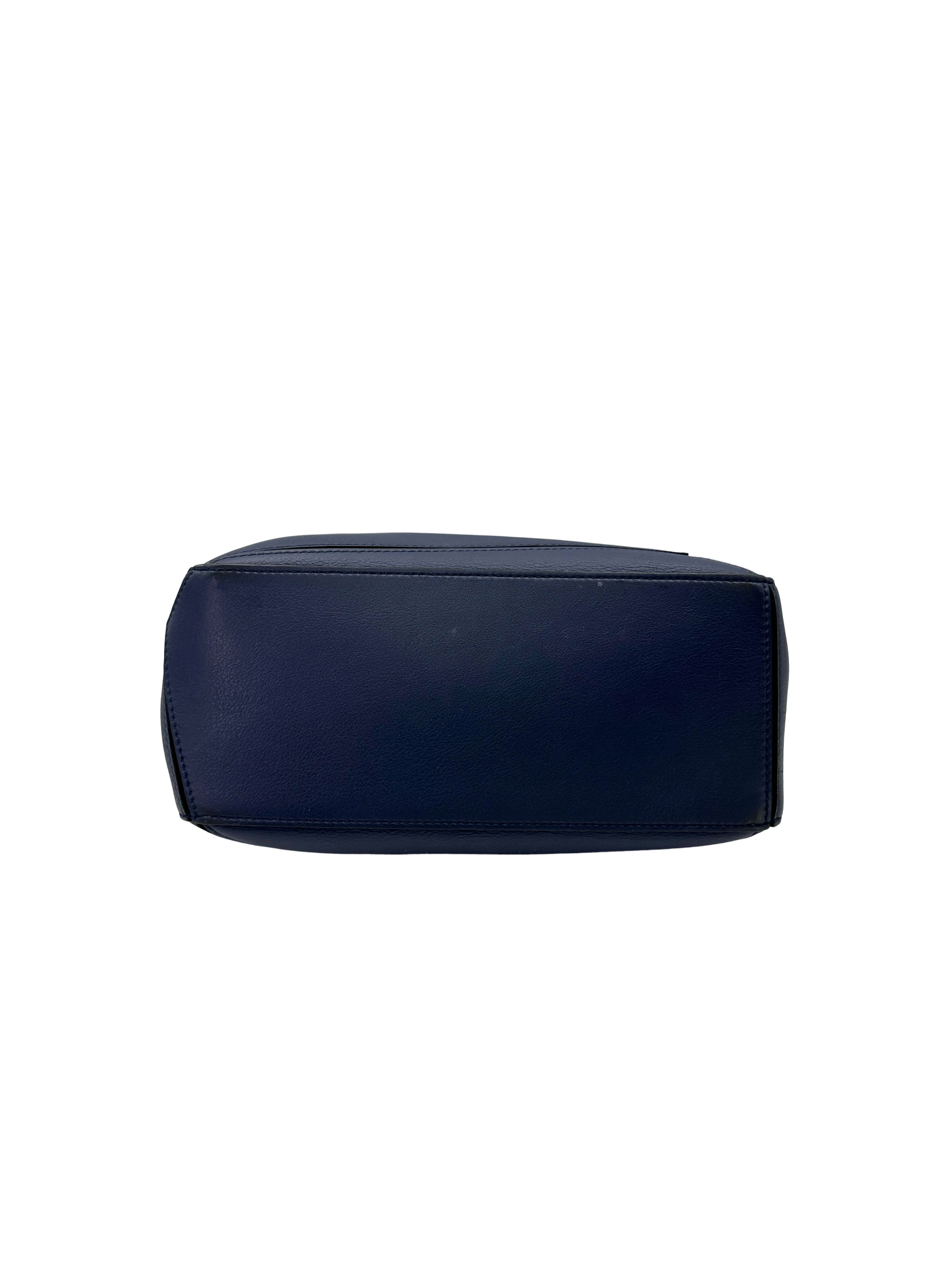 Loewe Puzzle Navy Leather Small Size Shoulder Bag LW103