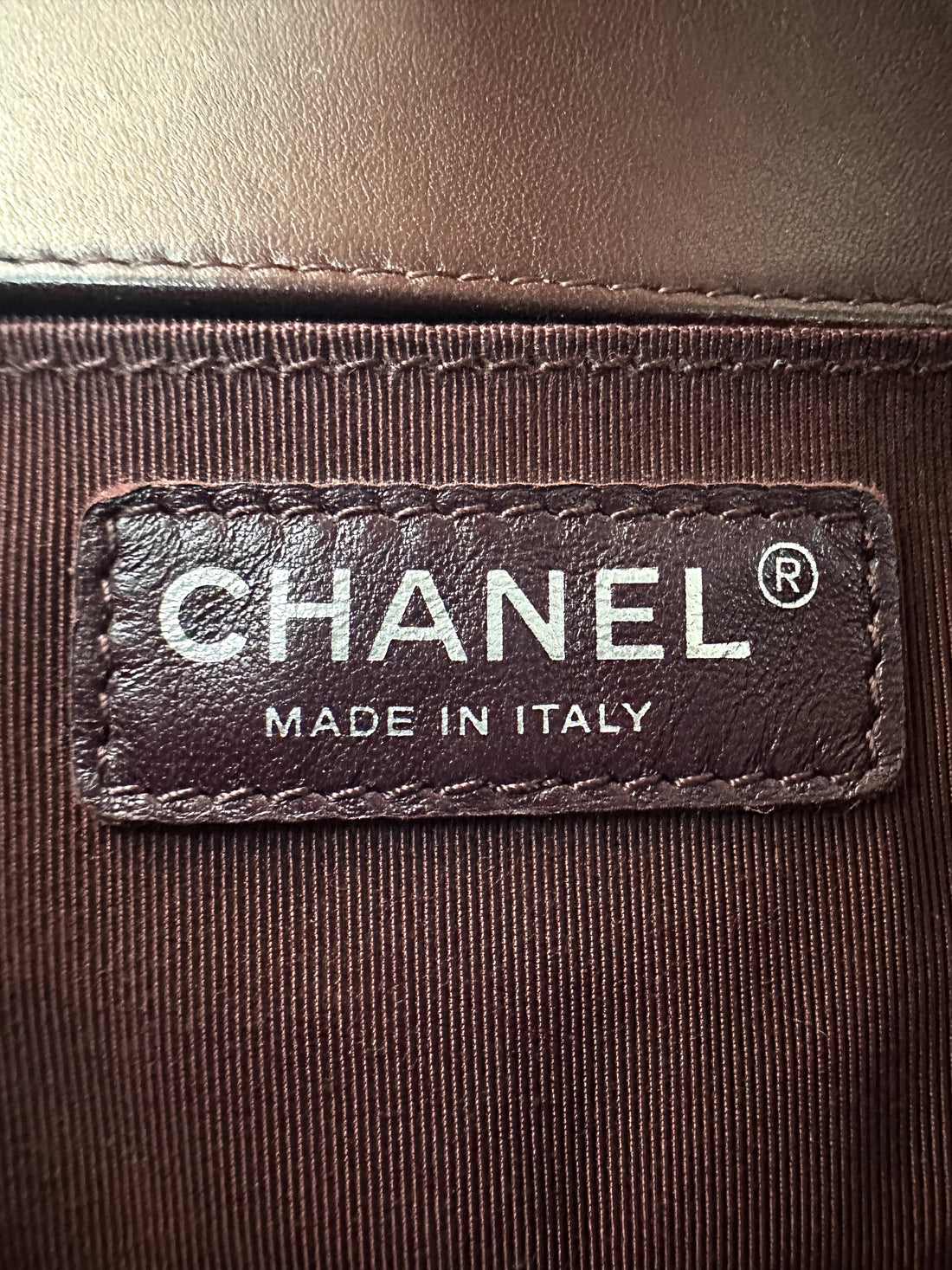 Chanel LeBoy Dark Red Chevron Quilted Leather Flap Bag With Silver Buckle(19***63) CC2612