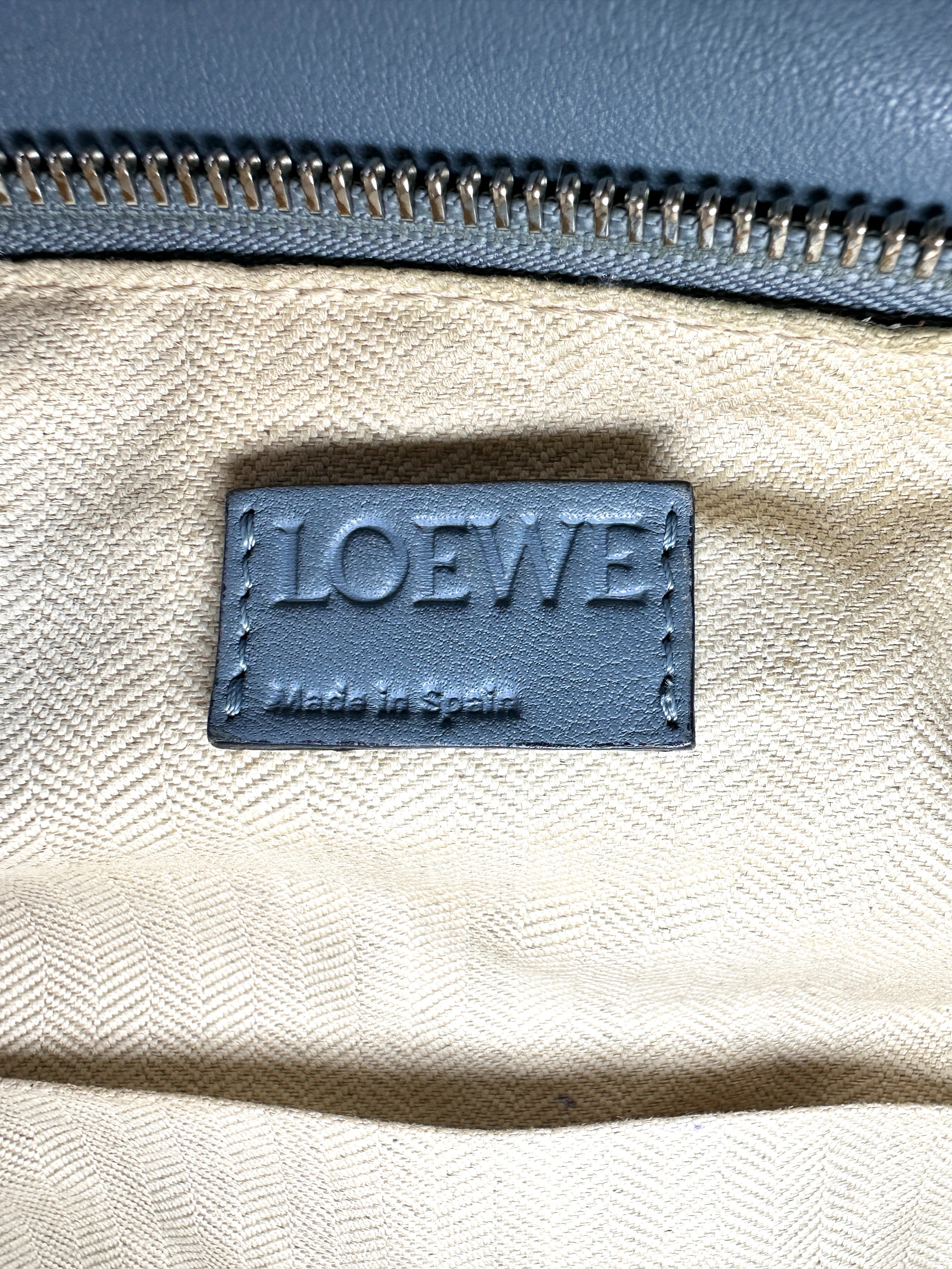 Loewe Puzzle Blue Leather Shoulder Bag LW104