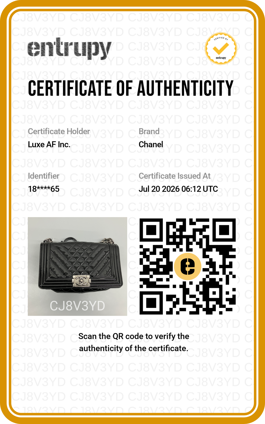Chanel LeBoy Black Quilted Patent Leather Medium Size Flap Bag(18***65) CC2602