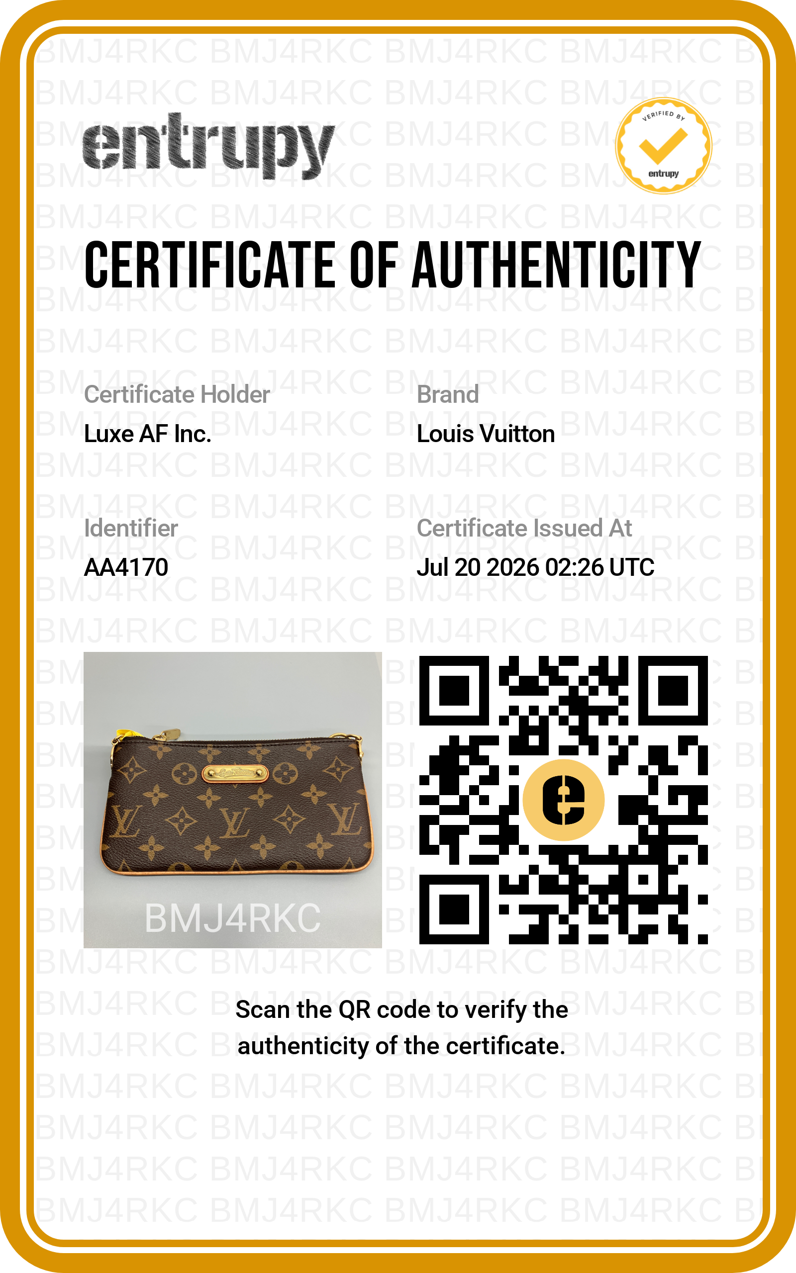 Louis Vuitton Monogram Canvas Trousse Pochette LV3385