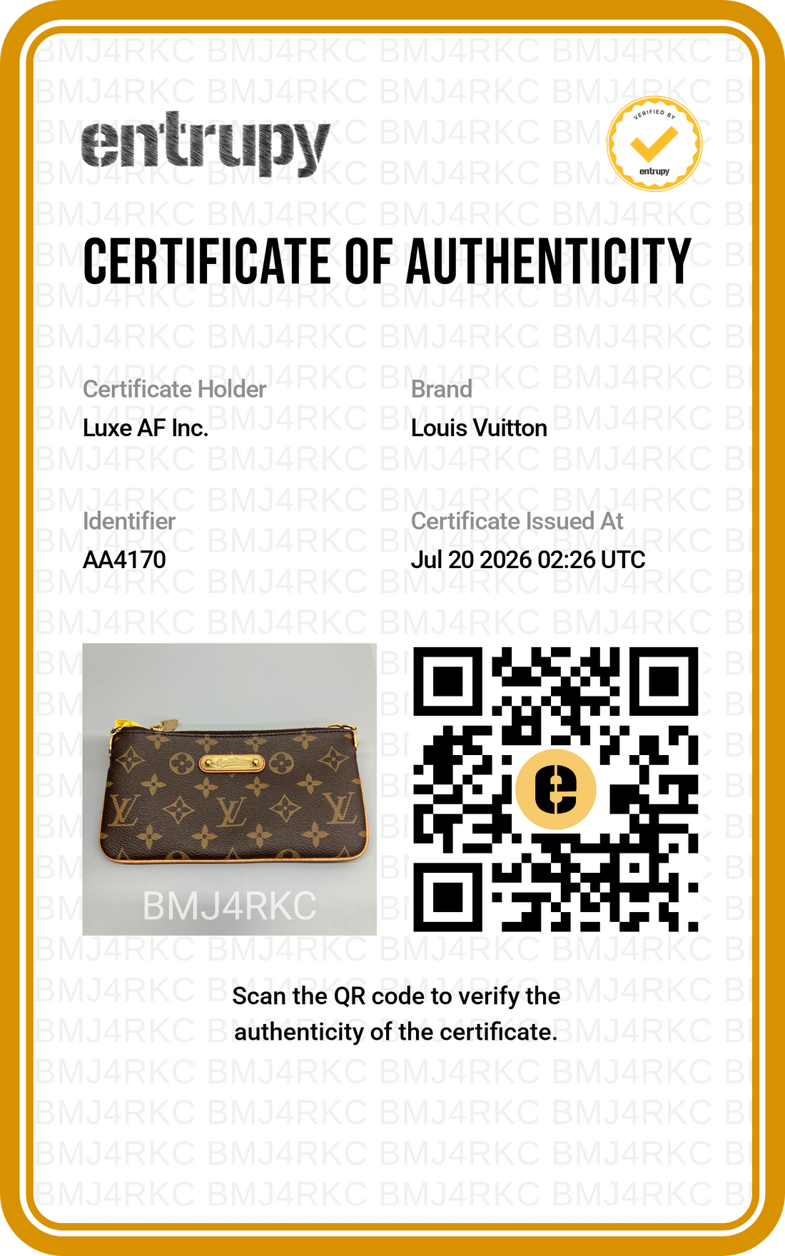 Louis Vuitton Monogram Canvas Trousse Pochette LV3385