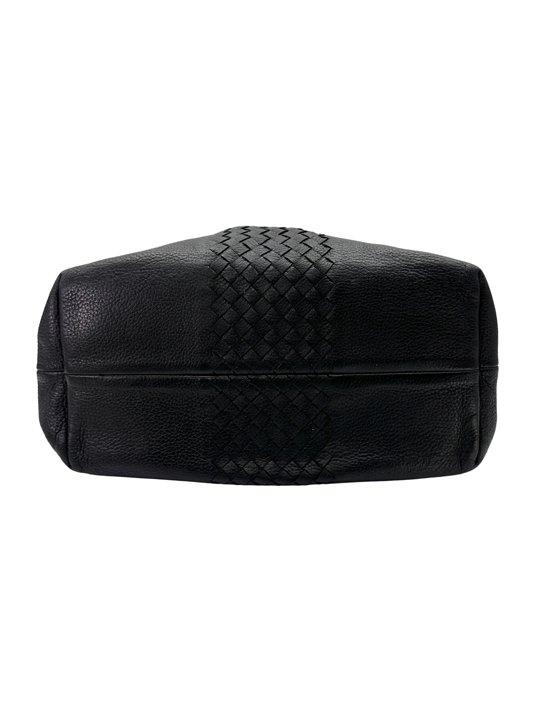 Bottega Veneta Black Intrecciato Leather Hobo Bag BV151
