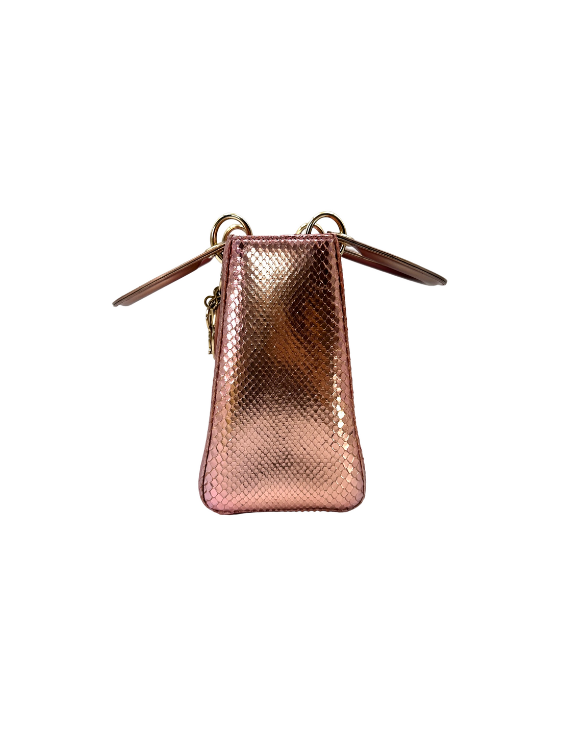 Christian Dior Lady Dior Pink Leather Handle Bag DR959