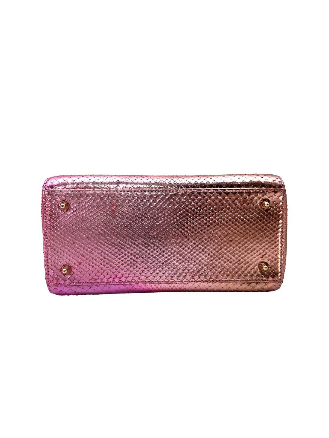 Christian Dior Lady Dior Pink Leather Handle Bag DR959