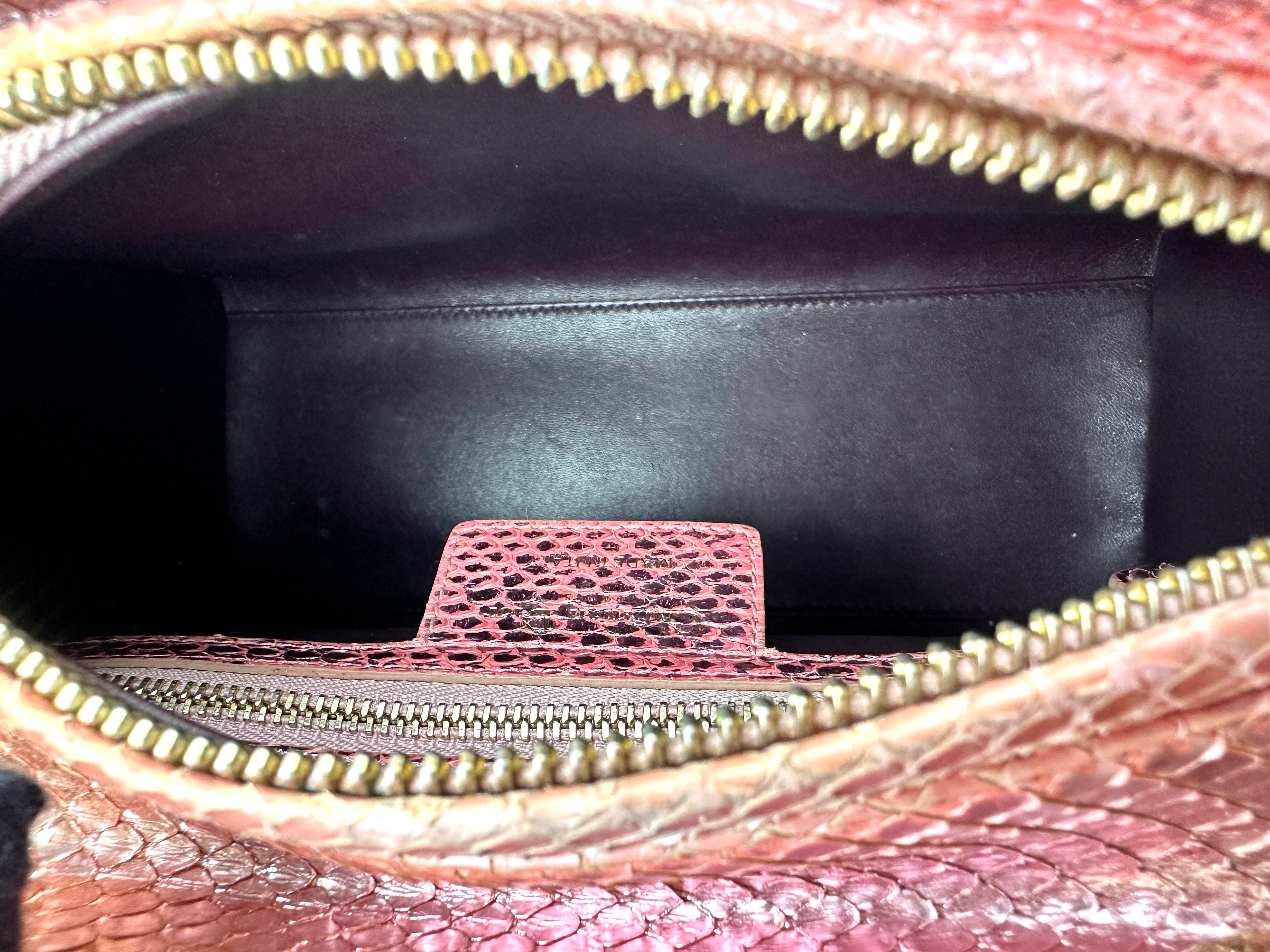 Christian Dior Lady Dior Pink Leather Handle Bag DR959