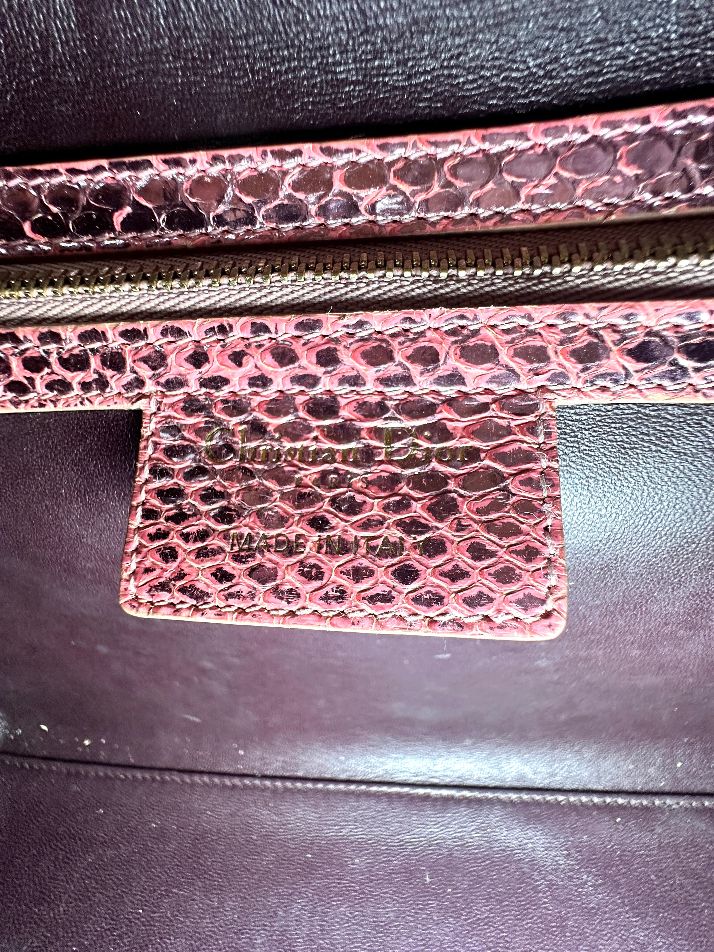 Christian Dior Lady Dior Pink Leather Handle Bag DR959