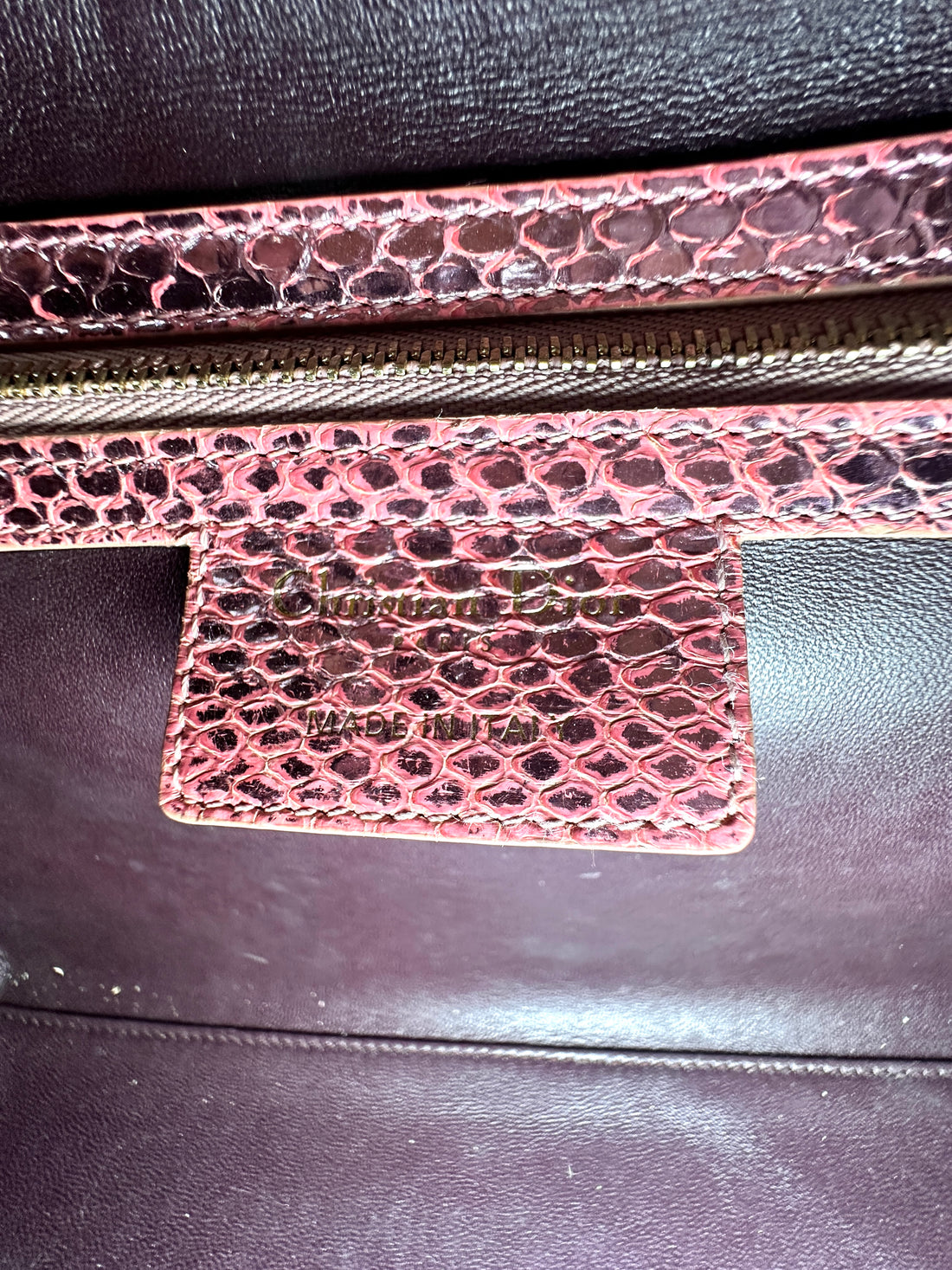 Christian Dior Lady Dior Pink Leather Handle Bag DR959
