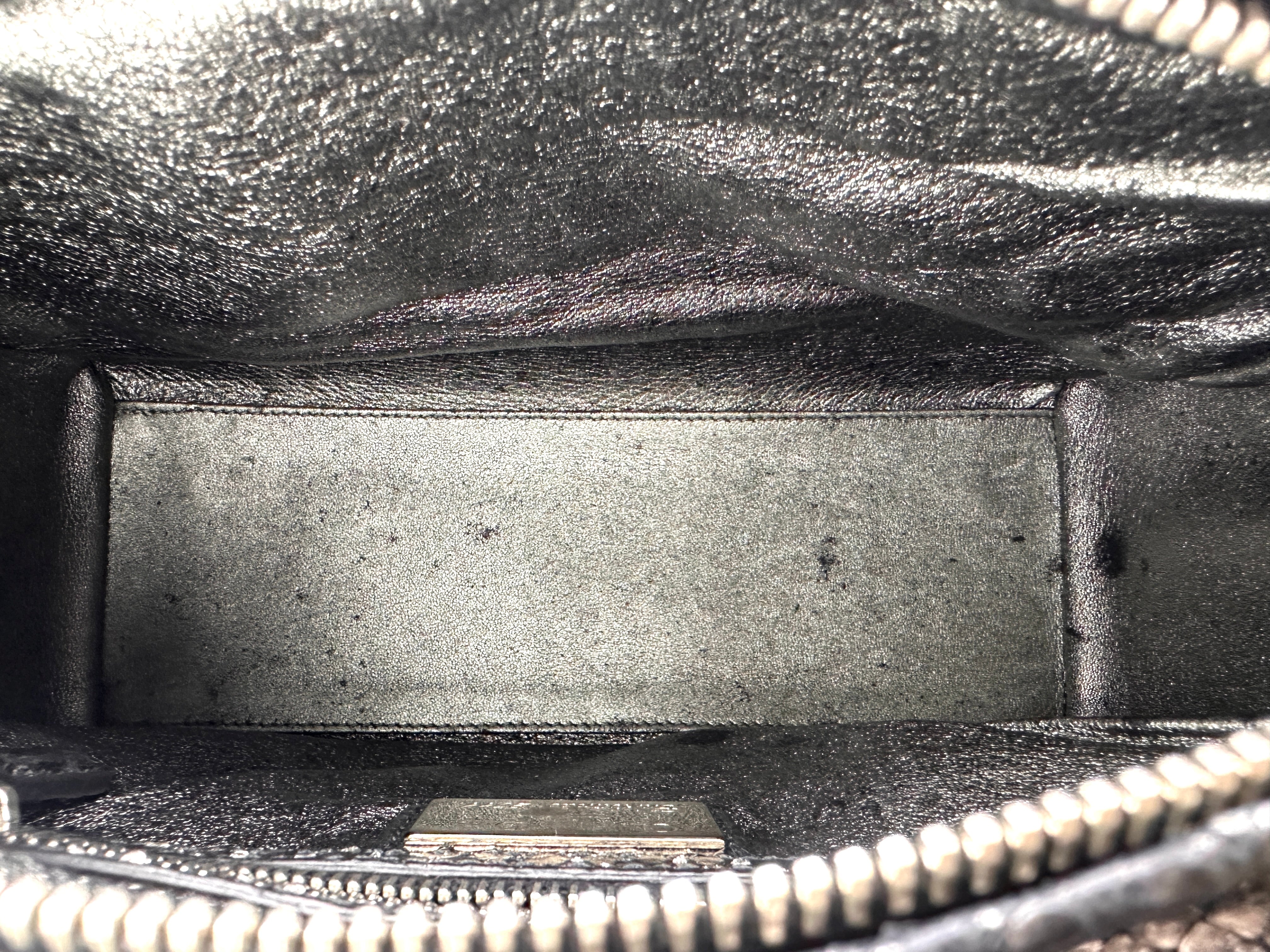 Christian Dior Lady Dior Python Leather Handle Bag DR960