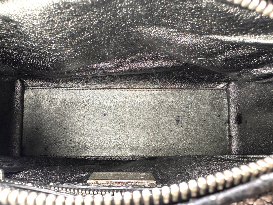 Christian Dior Lady Dior Python Leather Handle Bag DR960