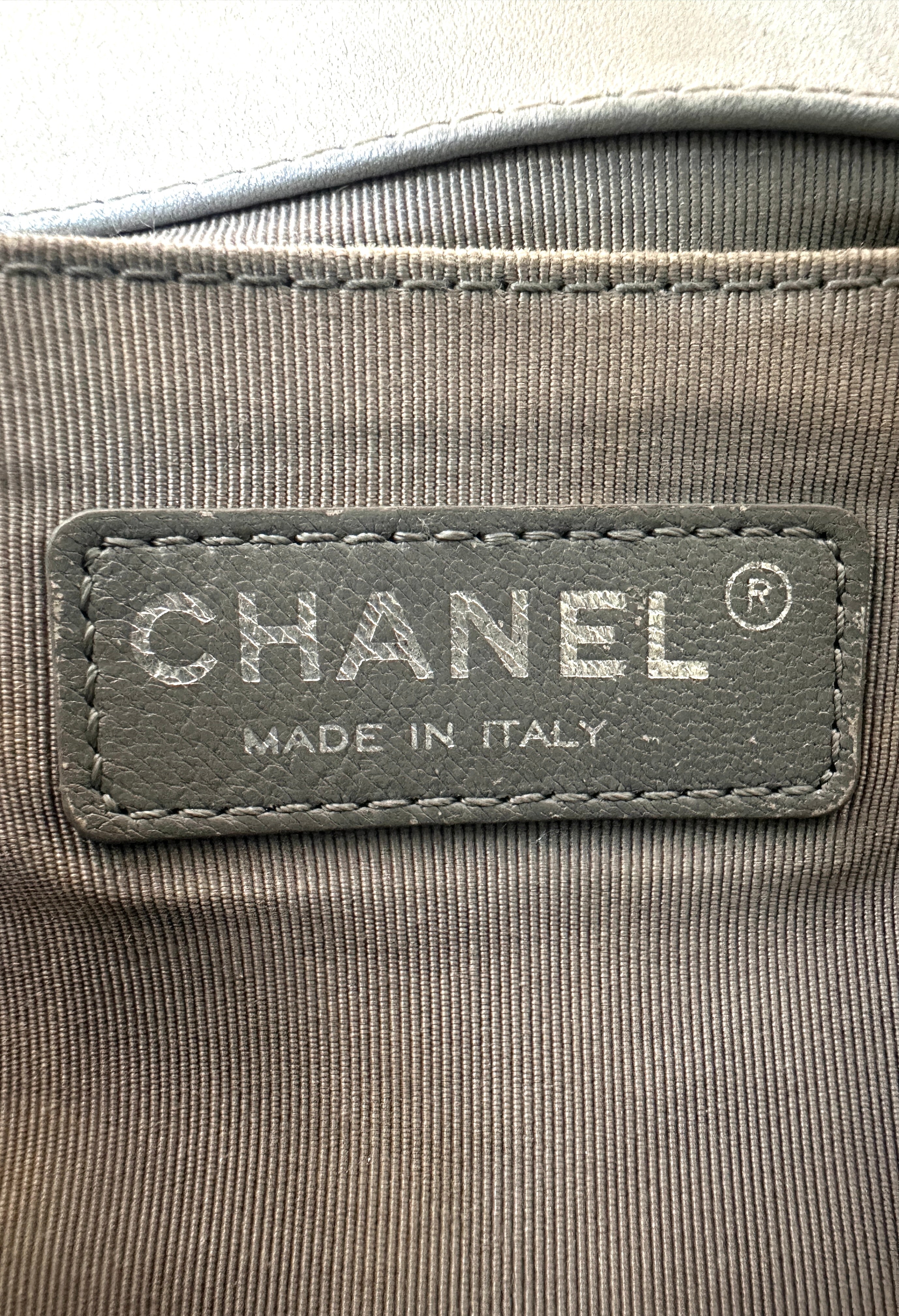 Chanel LeBoy Silver Quilted Leather Flap Bag With Silver Buckle(20***74) CC2616